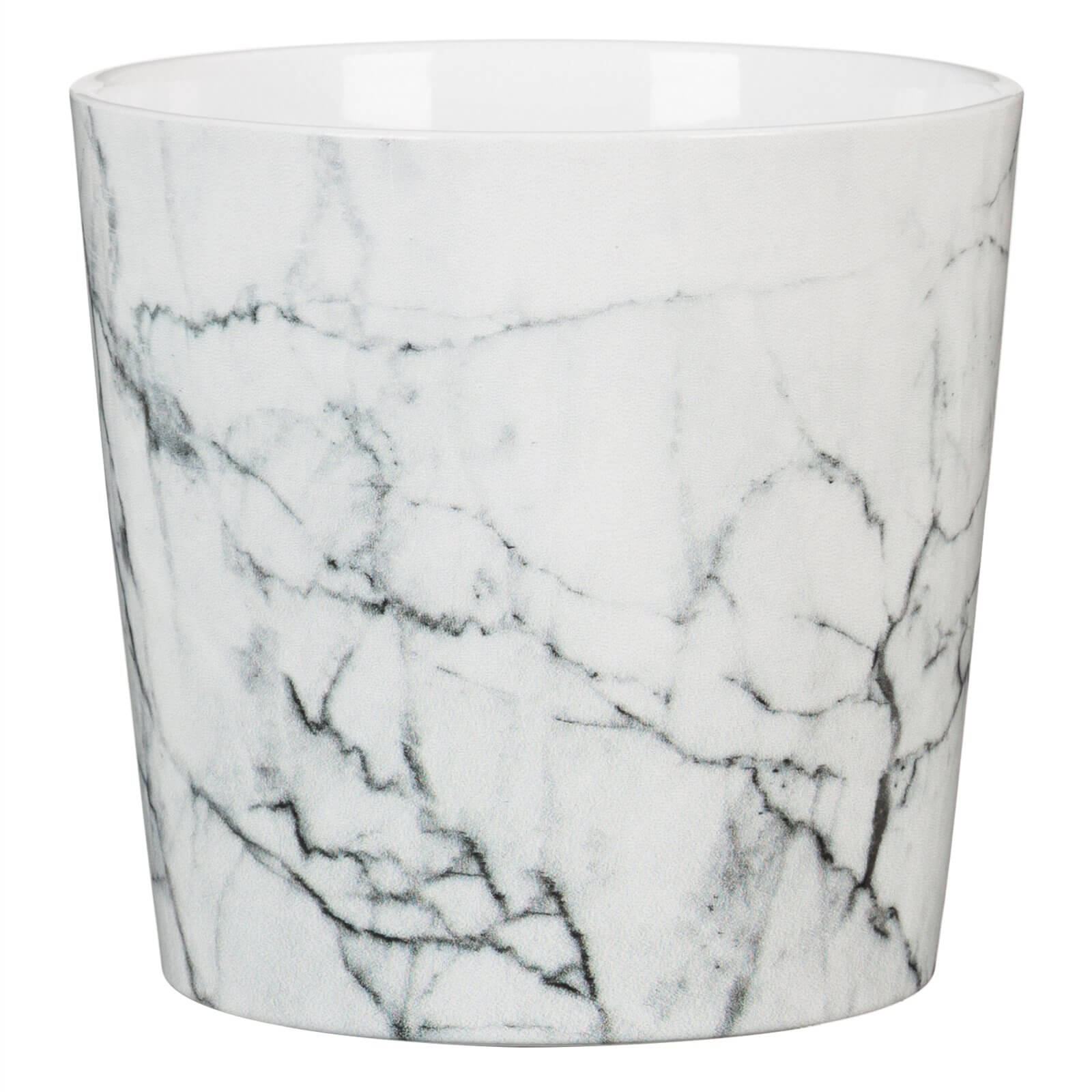 Cool Marble Ceramic Cover Pot  11cm