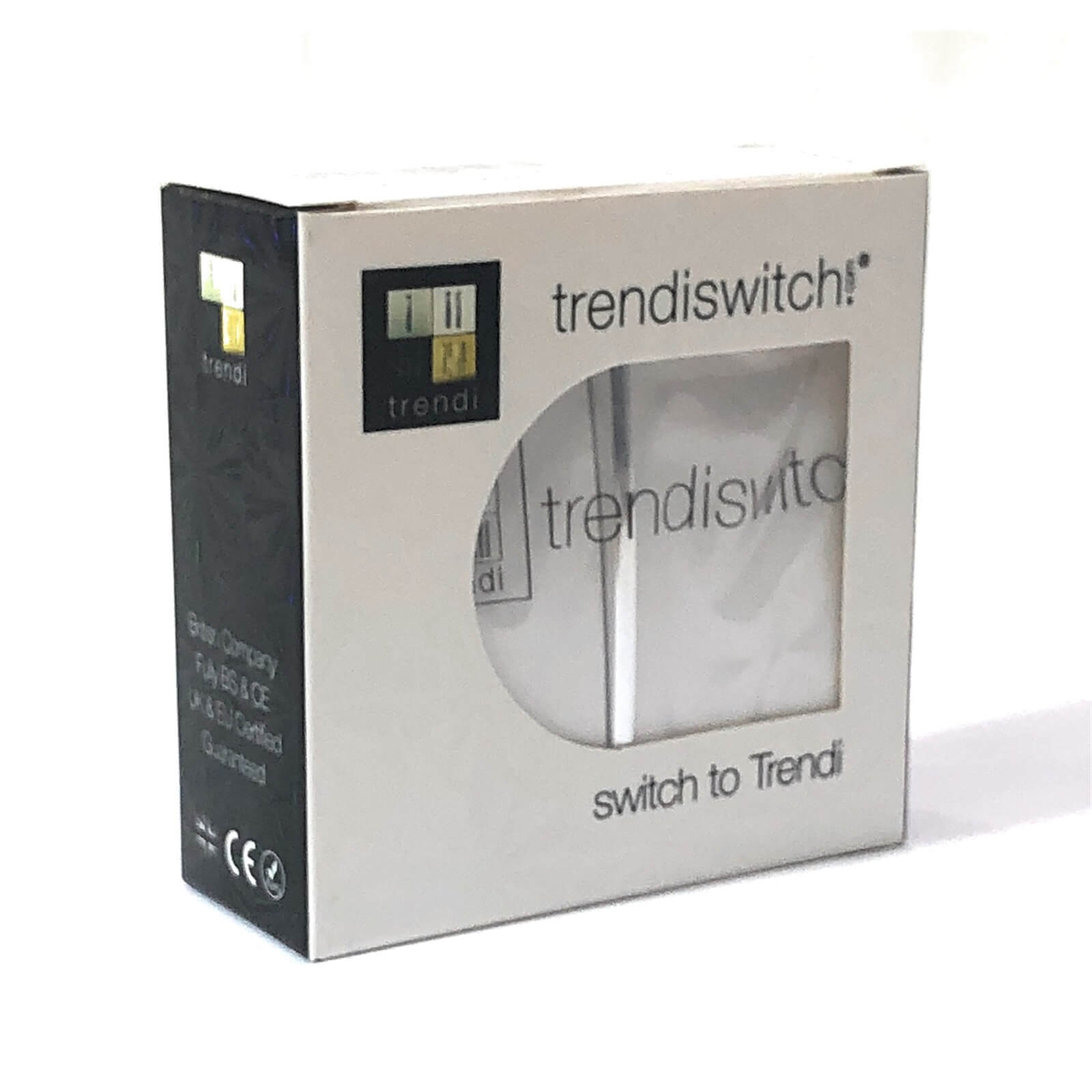 Trendi Switch 1 Gang 2 Way 10 Amp Rocker Light Switch in Screwless White (3 Pack)
