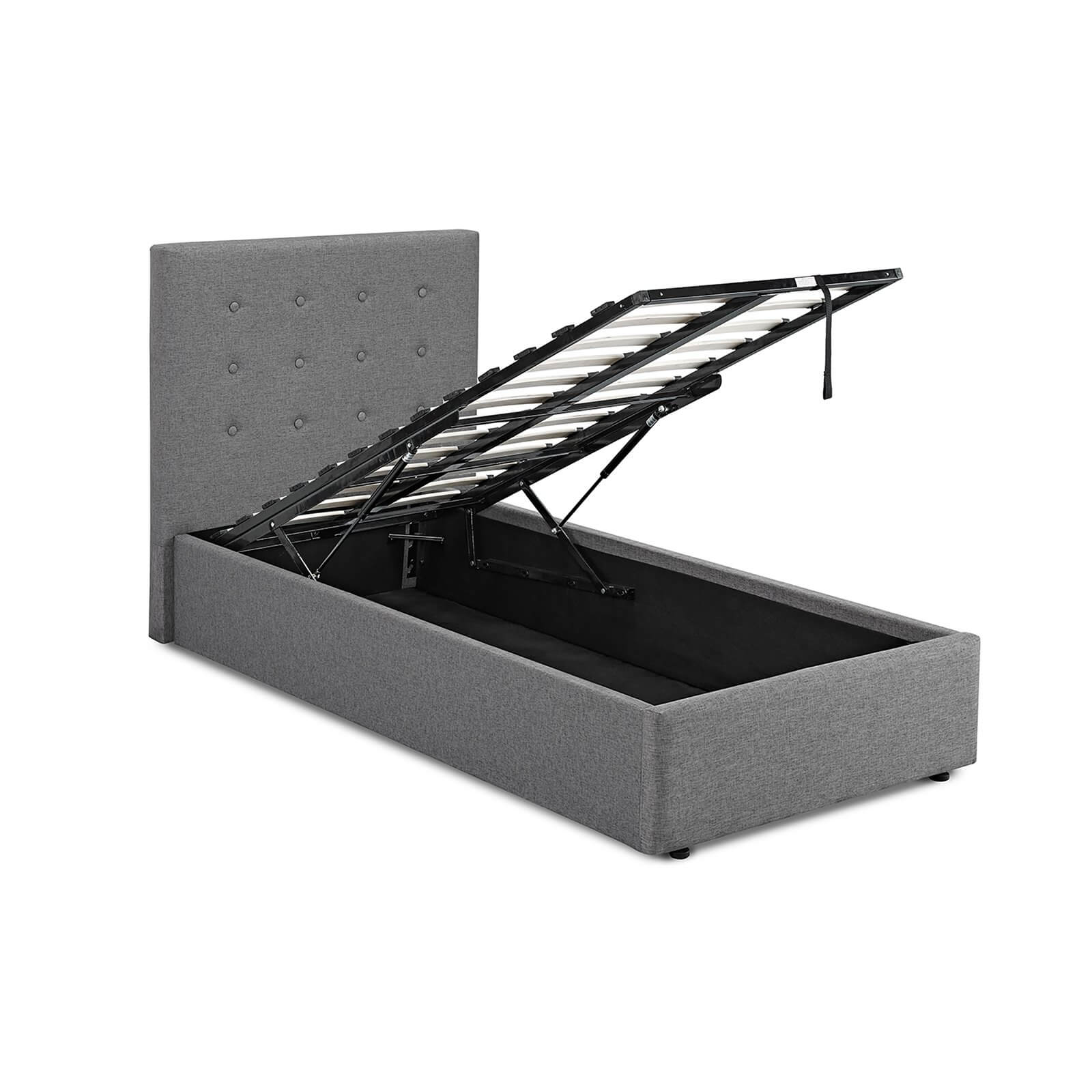 Lucca Lift Single Bed - Grey