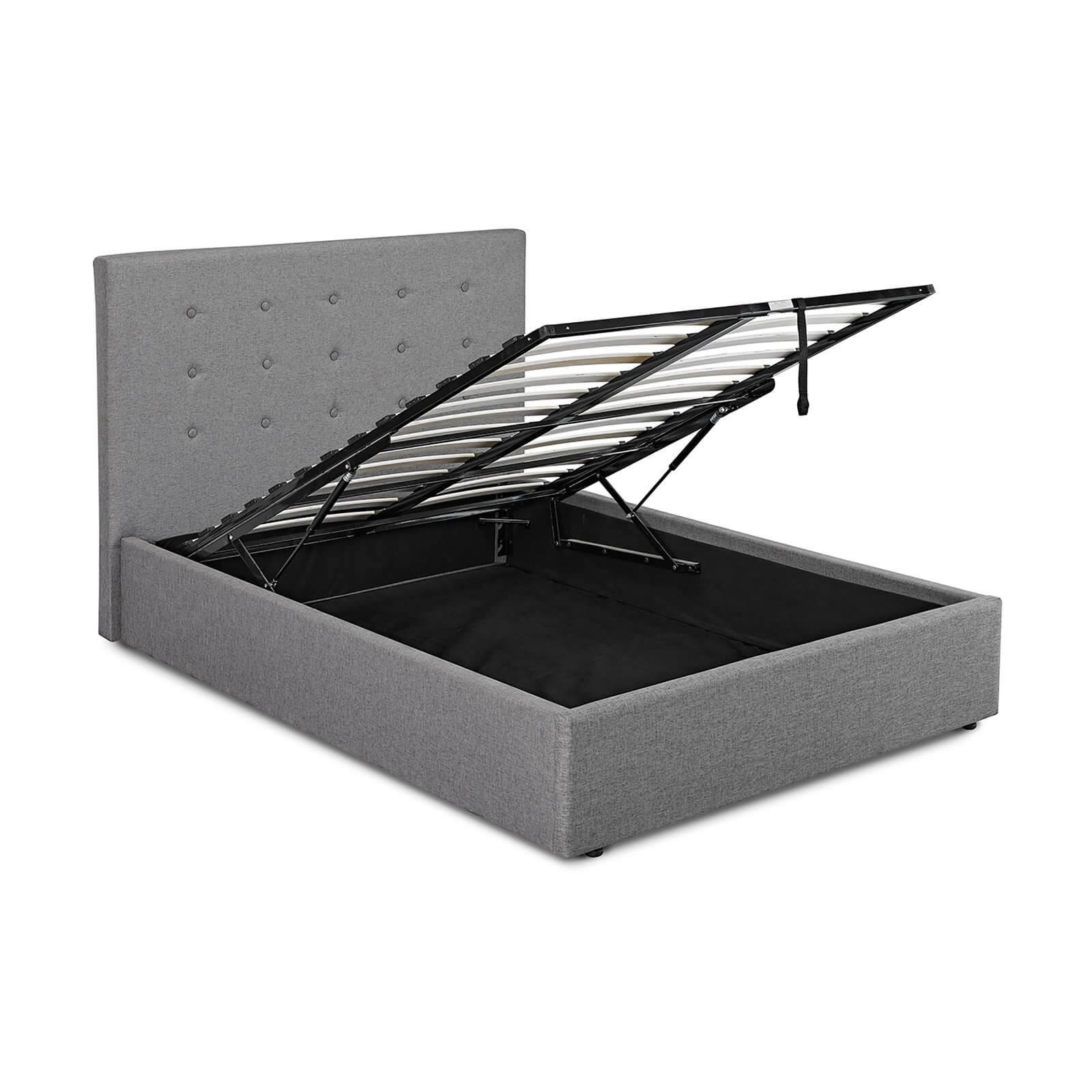 Lucca Lift Small Double Bed - Grey