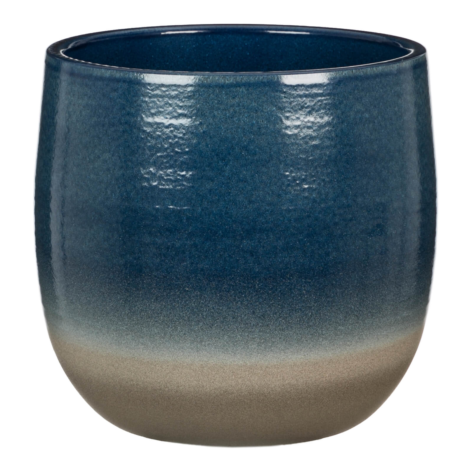 Blue Allure Ceramic Cover Pot 18cm