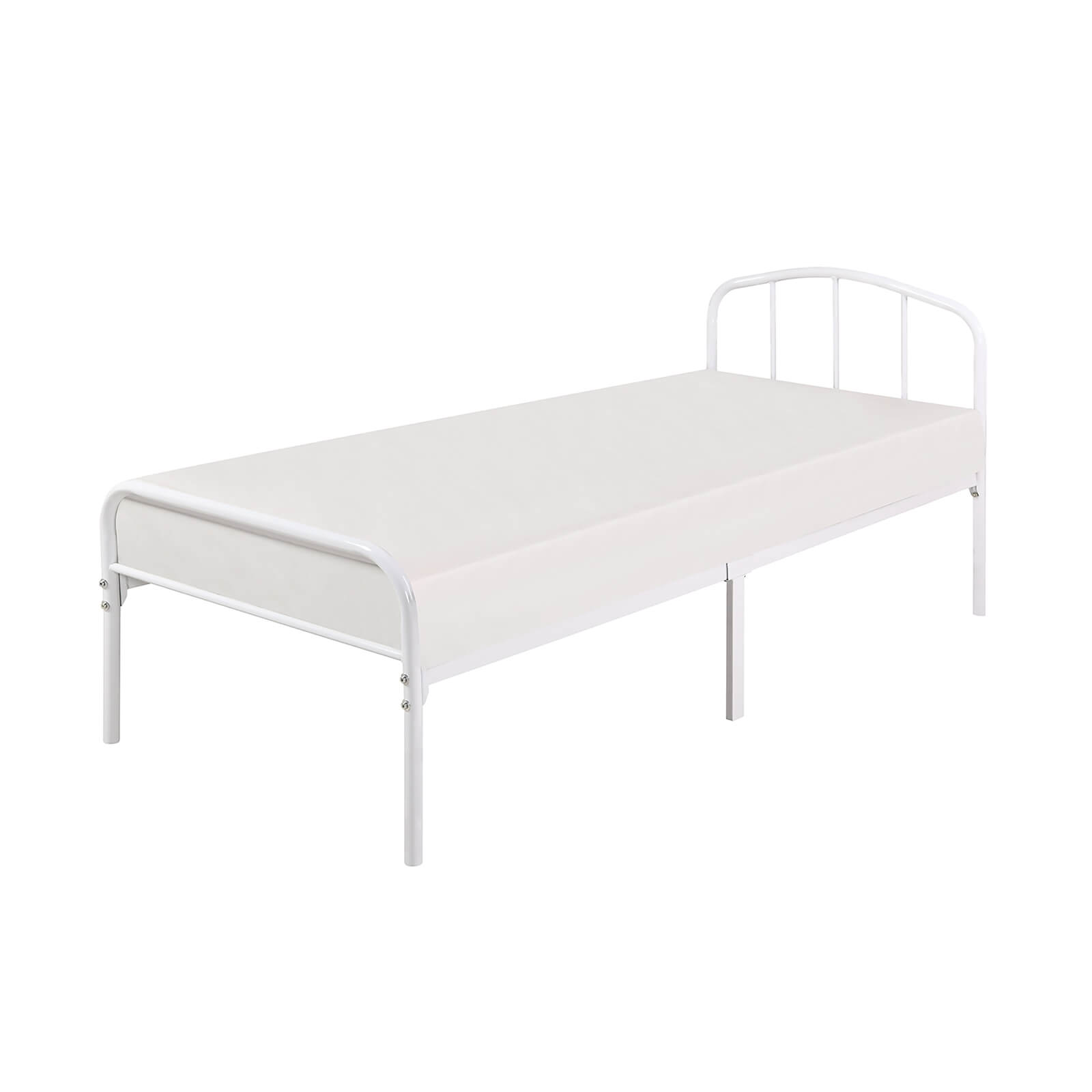 Milton Single Bed Frame - White