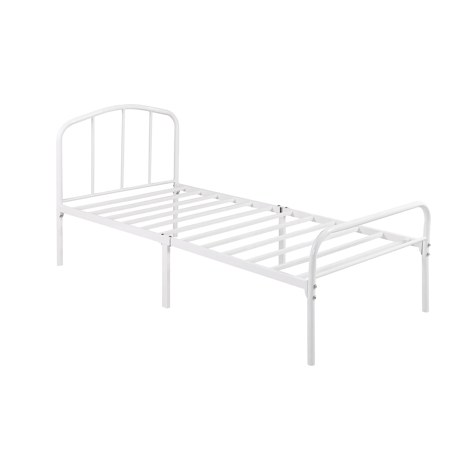 Milton Single Bed Frame - White