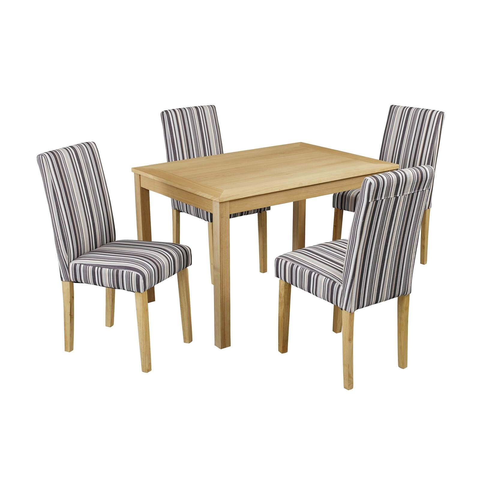 Oakridge 4 Seater Dining Set - Lorenzo Dining Chairs