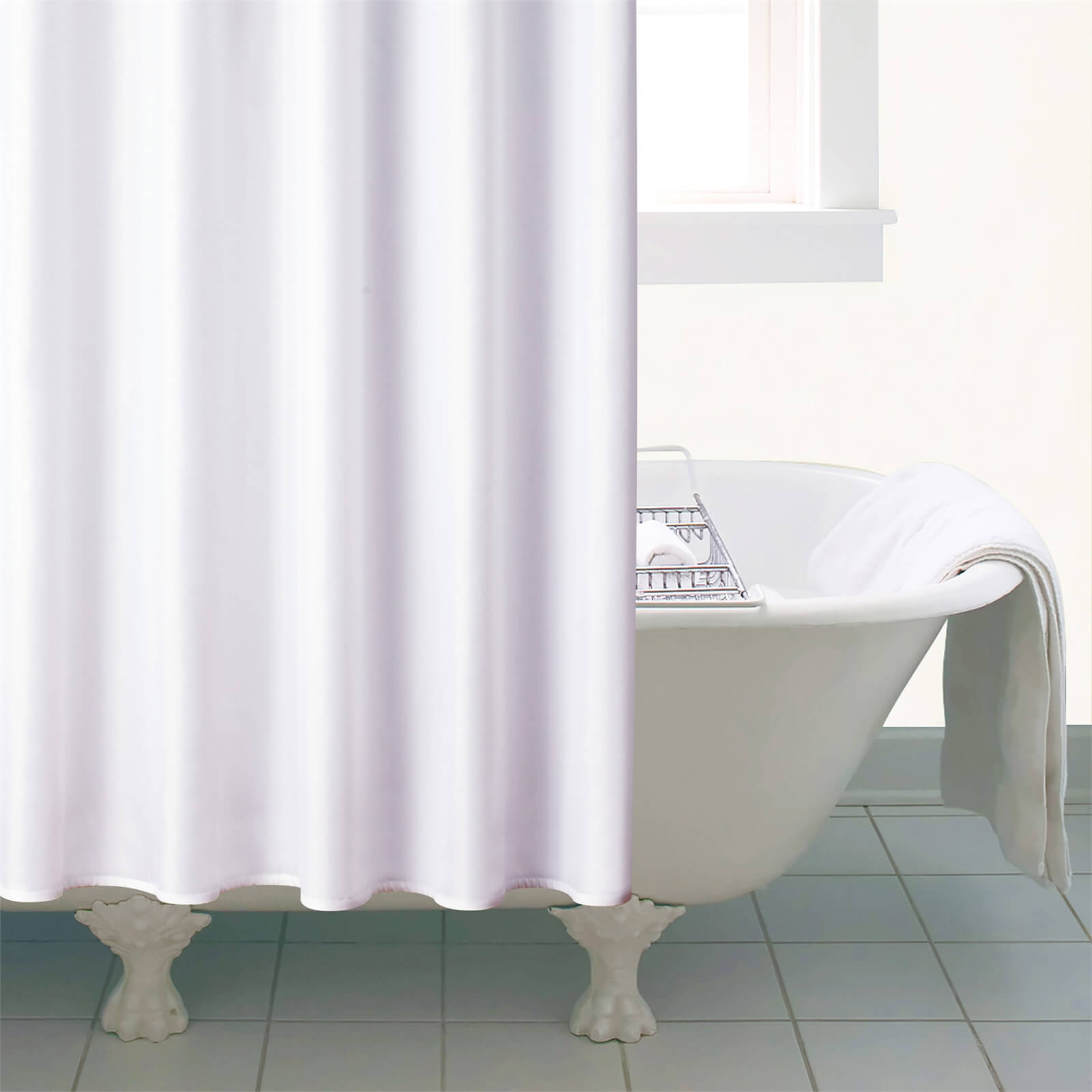 XL White Shower Curtain