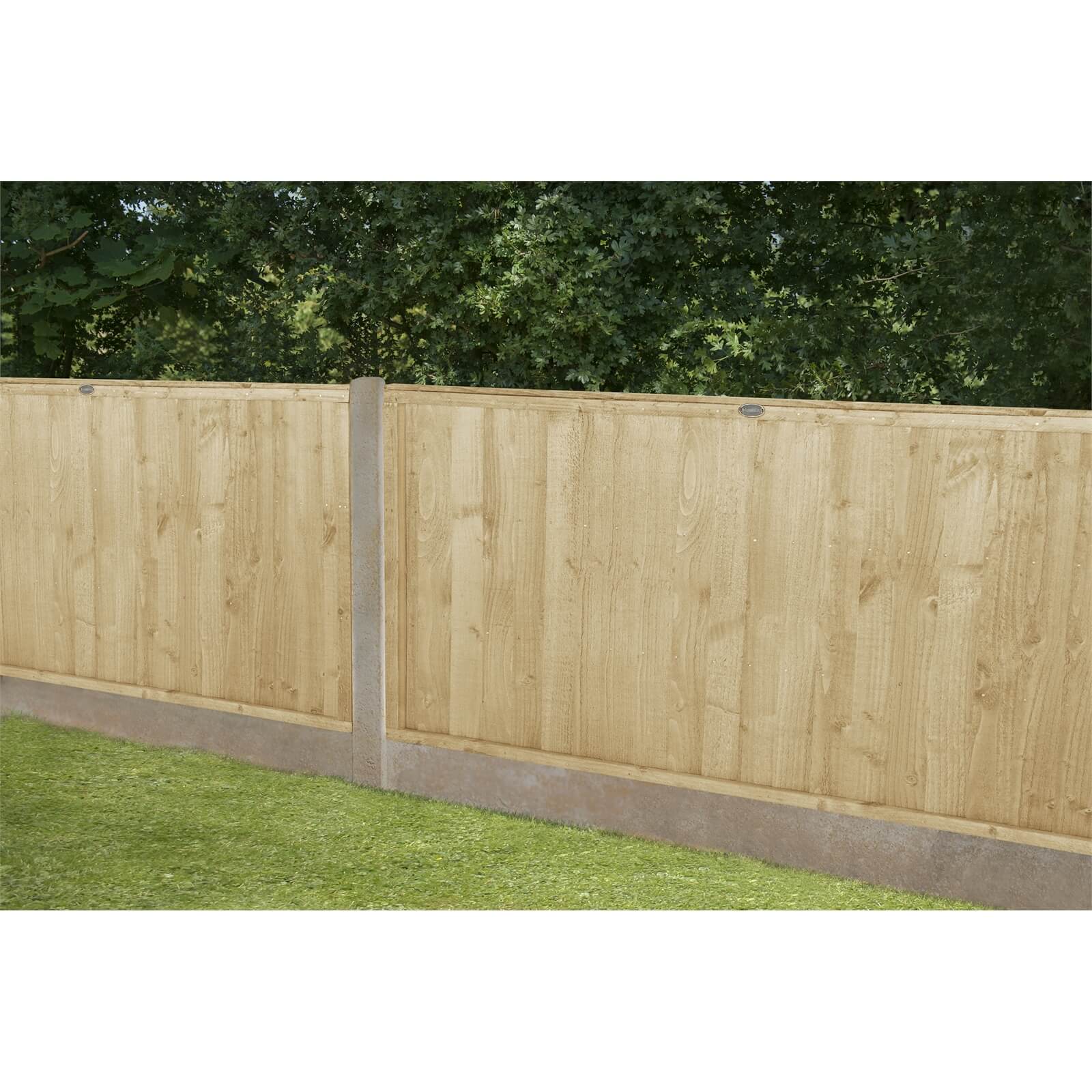 6ft x 3ft (1.83m x 0.91m) Pressure Treated Closeboard Fence Panel - Pack of 20