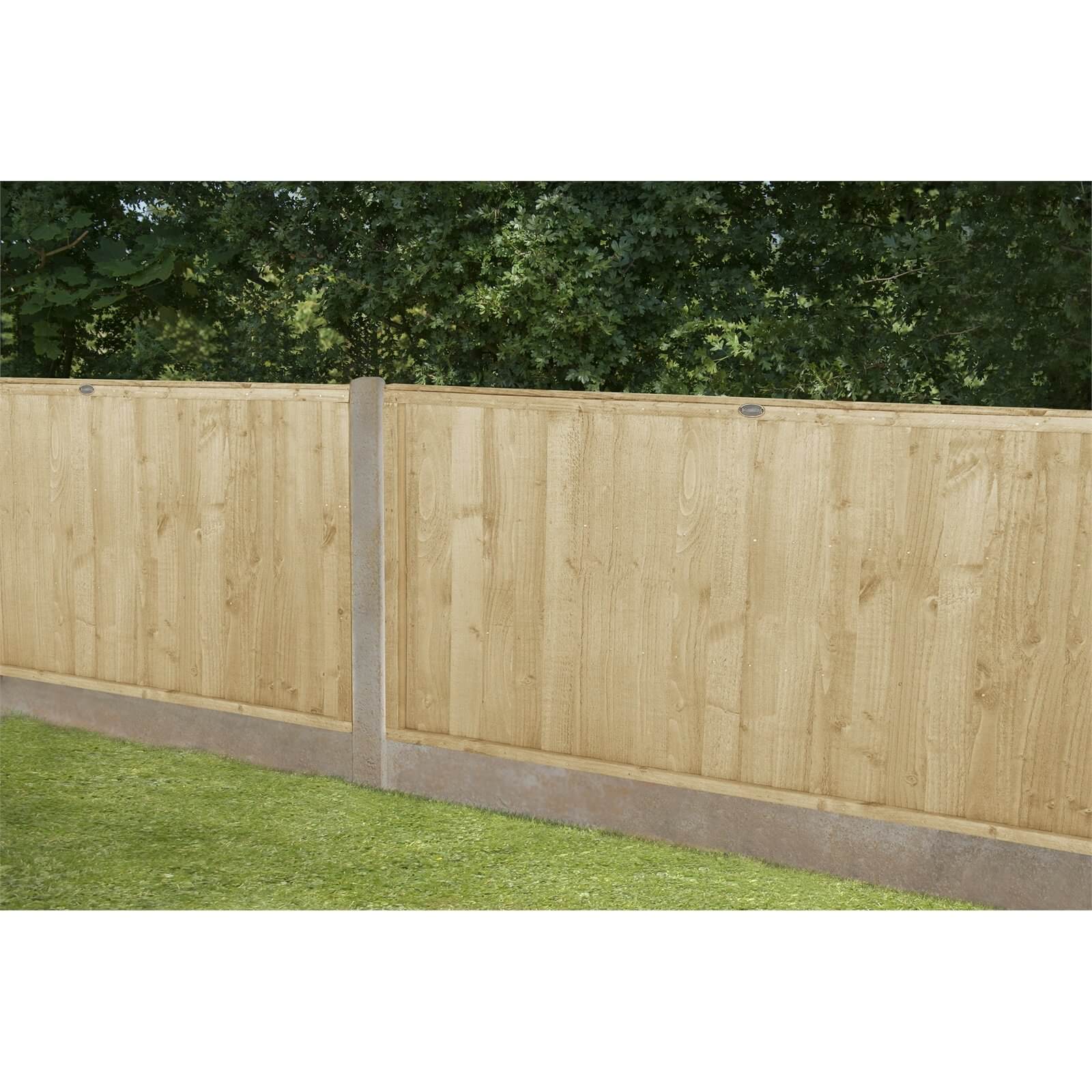 6ft x 3ft (1.83m x 0.91m) Pressure Treated Closeboard Fence Panel - Pack of 5