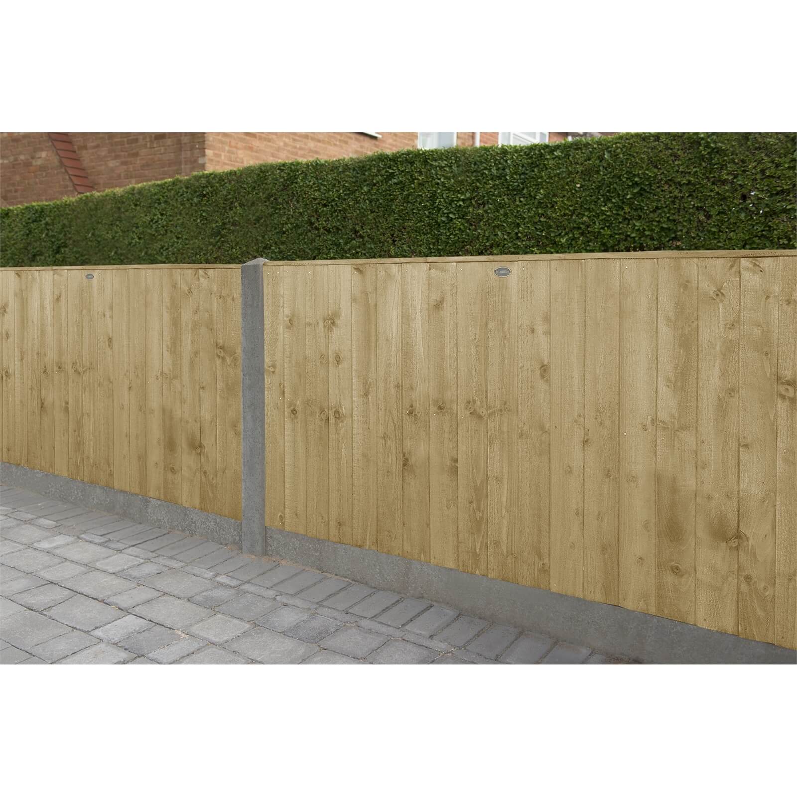 6ft x 3ft (1.83m x 0.93m) Pressure Treated Featheredge Fence Panel - Pack of 3
