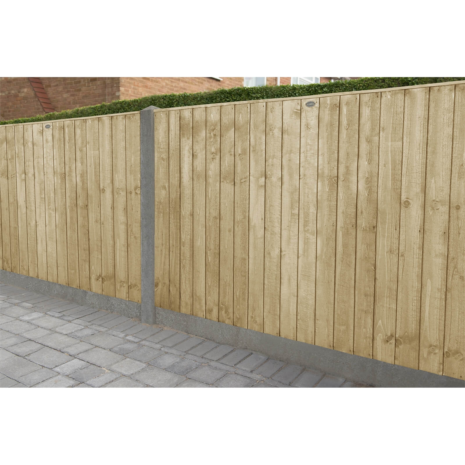 6ft x 4ft (1.83m x 1.23m) Pressure Treated Featheredge Fence Panel - Pack of 3