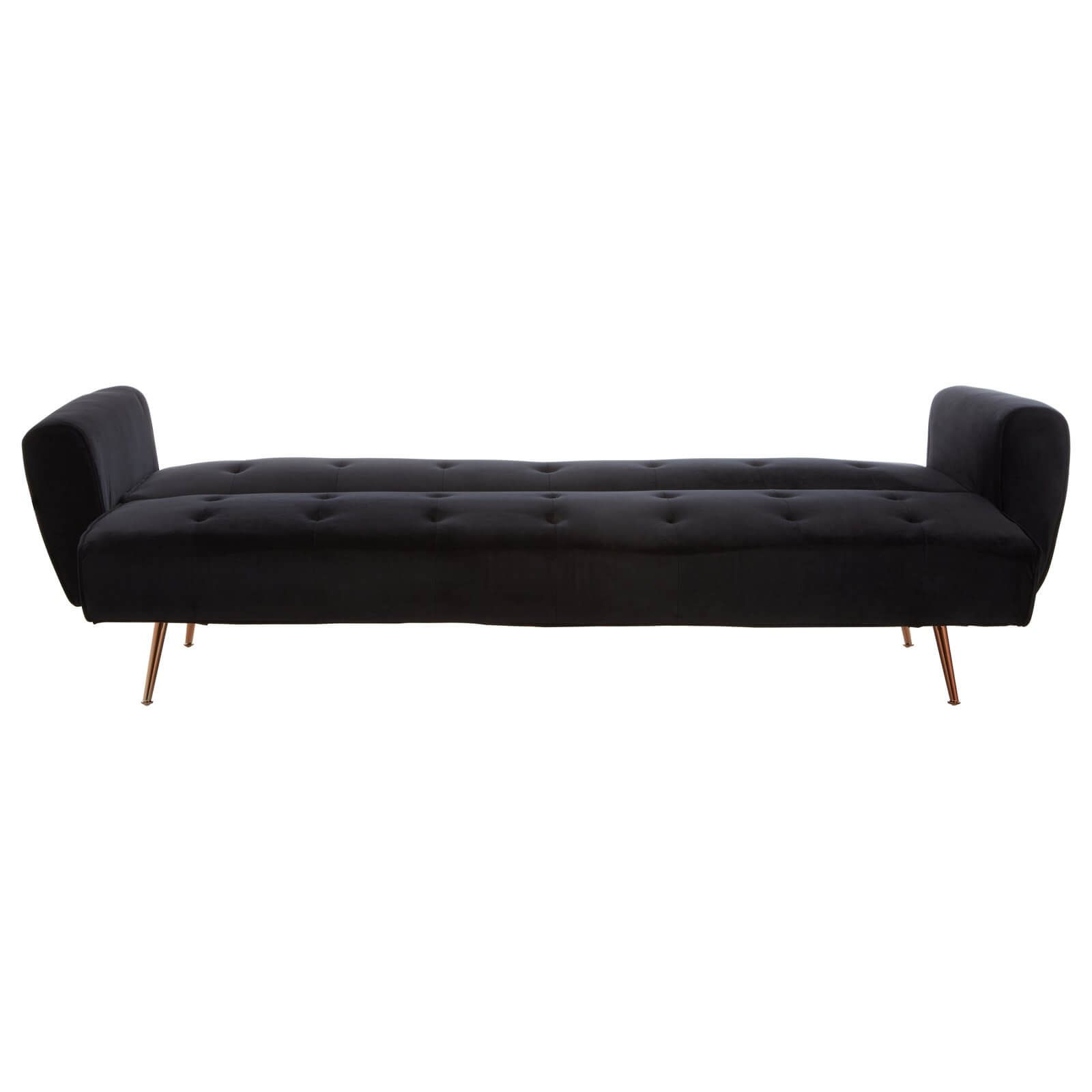 Bowery Sofa Bed - Black Velvet
