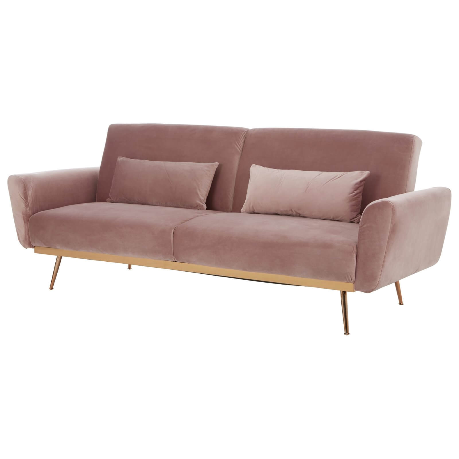 Houston Sofa Bed - Pink Velvet