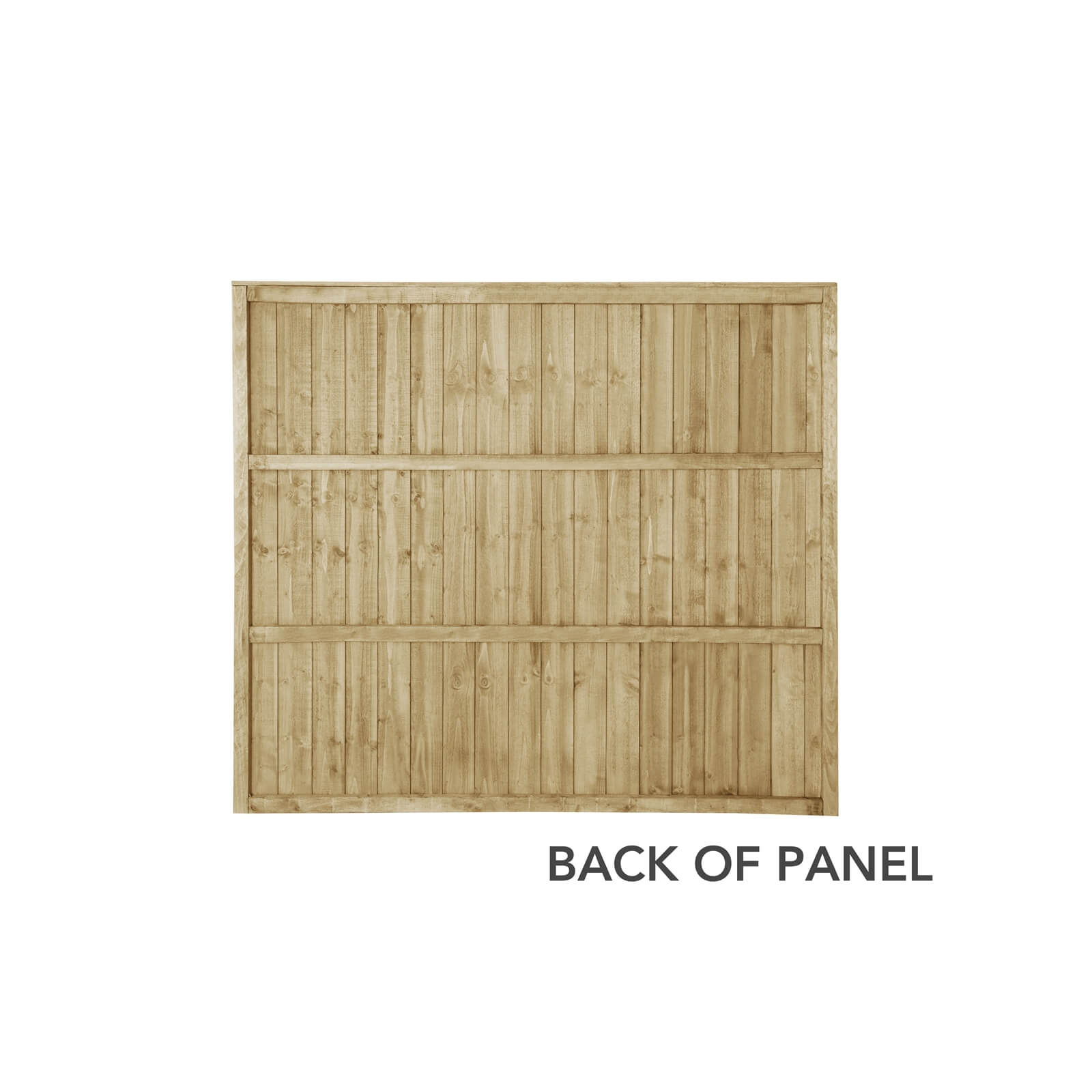 6ft x 5ft (1.83m x 1.54m) Pressure Treated Featheredge Fence Panel - Pack of 5