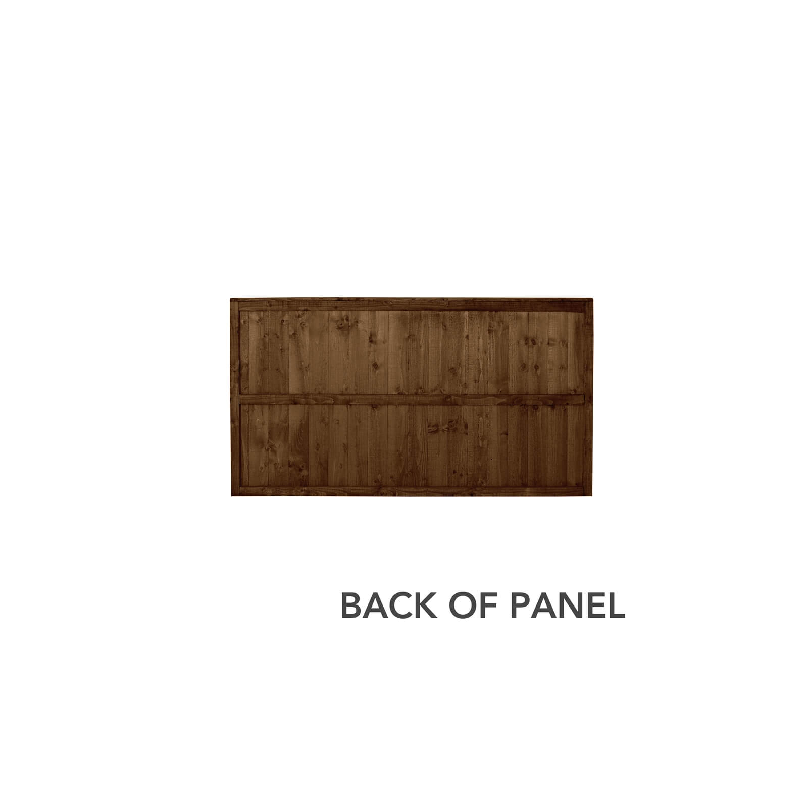 6ft x 3ft (1.83m x 0.93m) Pressure Treated Featheredge Fence Panel (Dark Brown) - Pack of 5