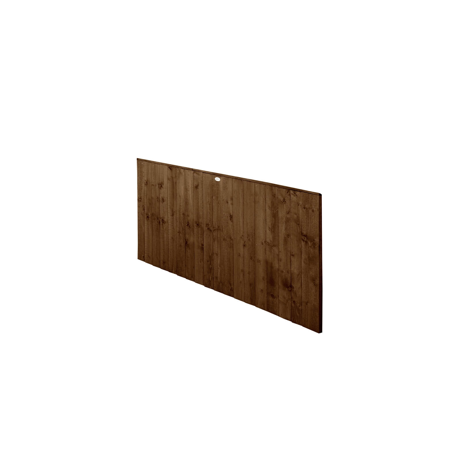 6ft x 3ft (1.83m x 0.93m) Pressure Treated Featheredge Fence Panel (Dark Brown) - Pack of 4