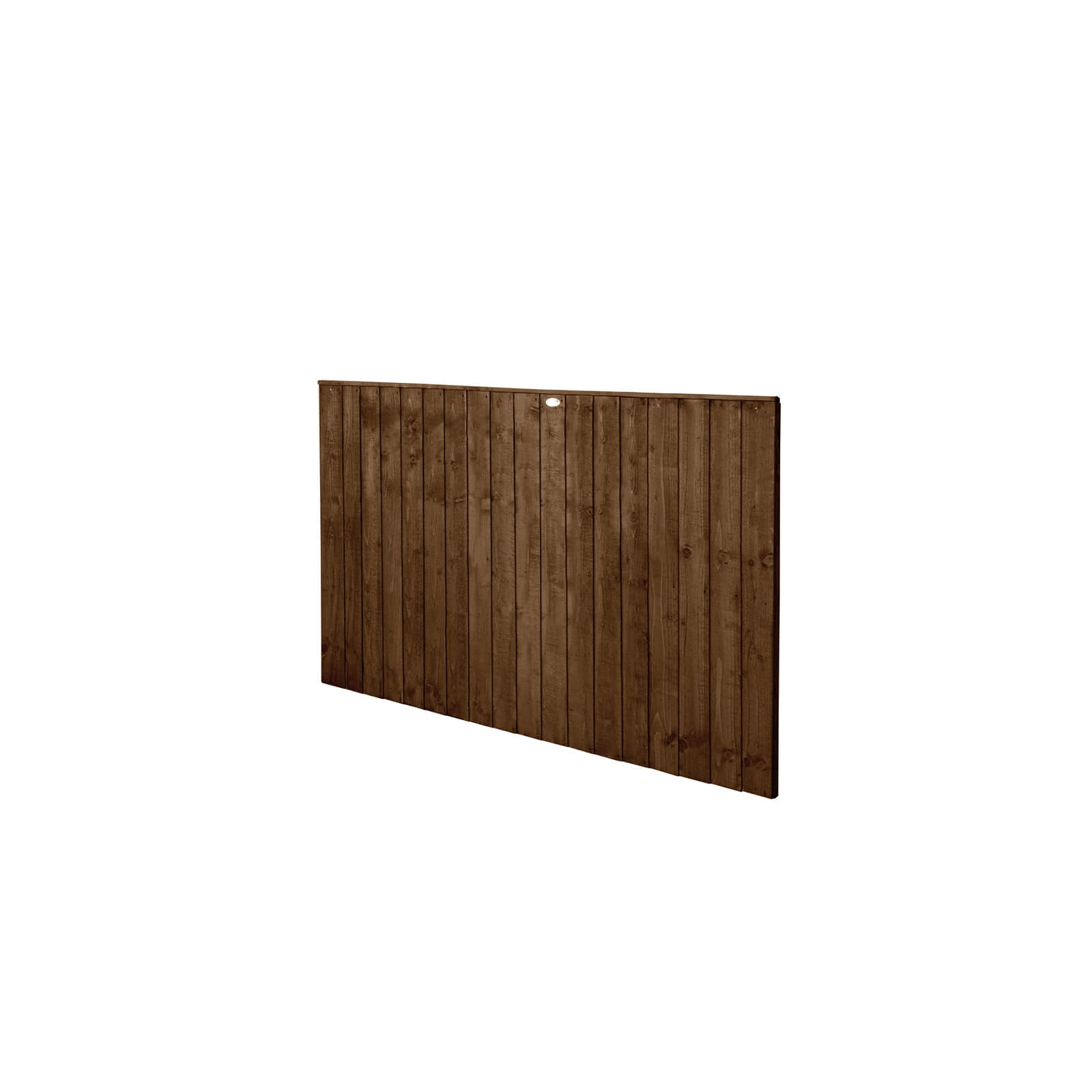 6ft x 4ft (1.83m x 1.23m) Pressure Treated Featheredge Fence Panel (Dark Brown) - Pack of 3