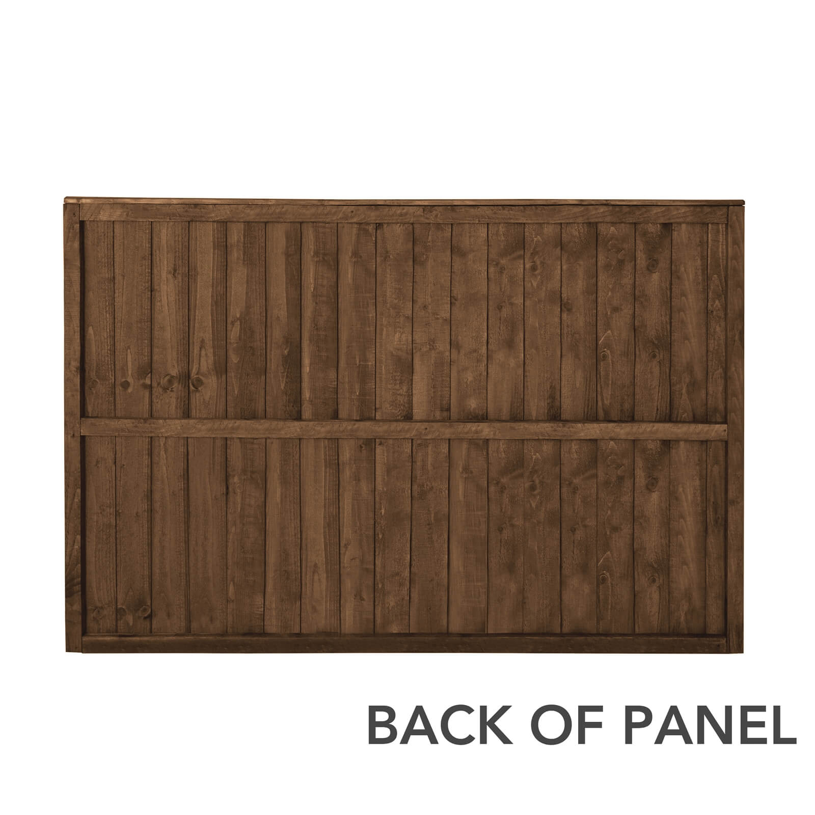 6ft x 4ft (1.83m x 1.23m) Pressure Treated Featheredge Fence Panel (Dark Brown) - Pack of 3