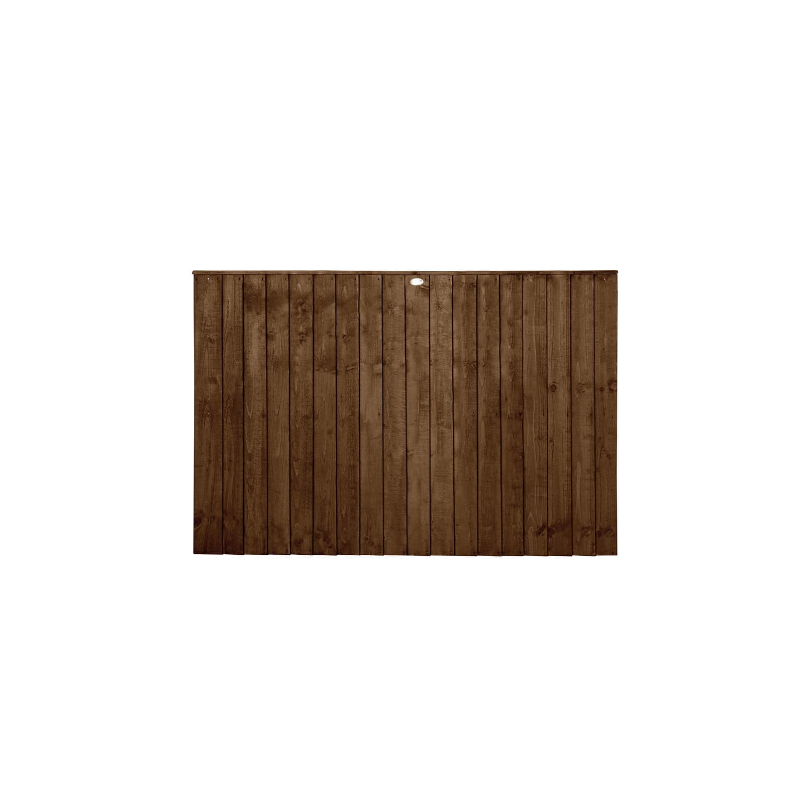 6ft x 4ft (1.83m x 1.23m) Pressure Treated Featheredge Fence Panel (Dark Brown) - Pack of 5