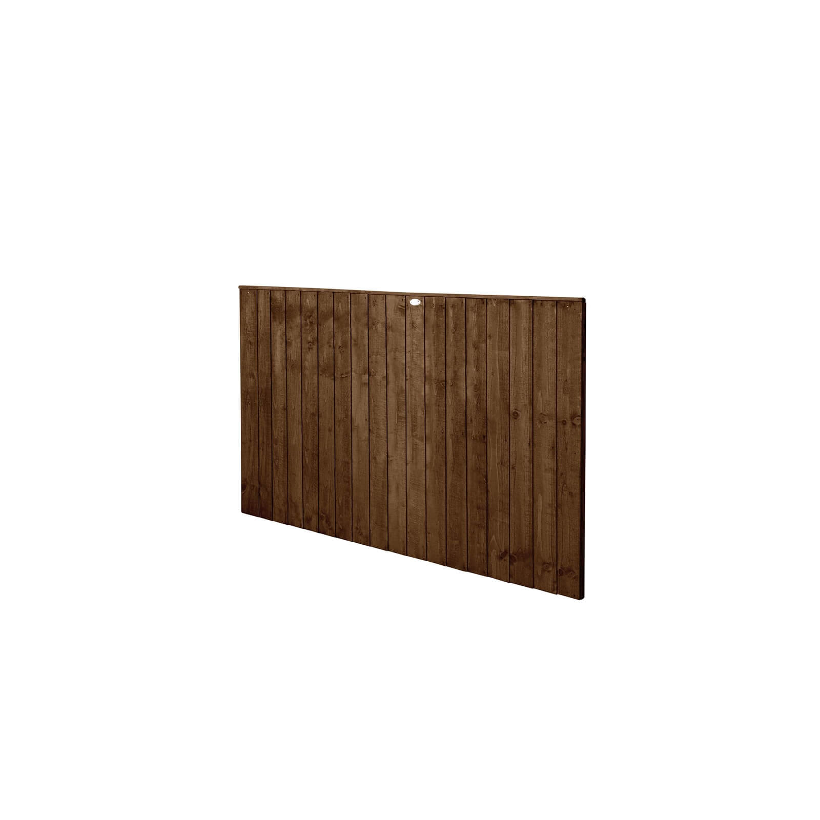 6ft x 4ft (1.83m x 1.23m) Pressure Treated Featheredge Fence Panel (Dark Brown) - Pack of 5