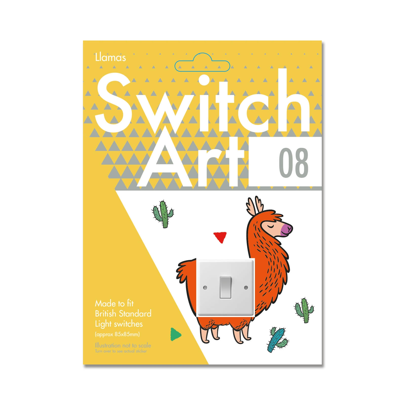 Light Switch Art Stickers - Llamas