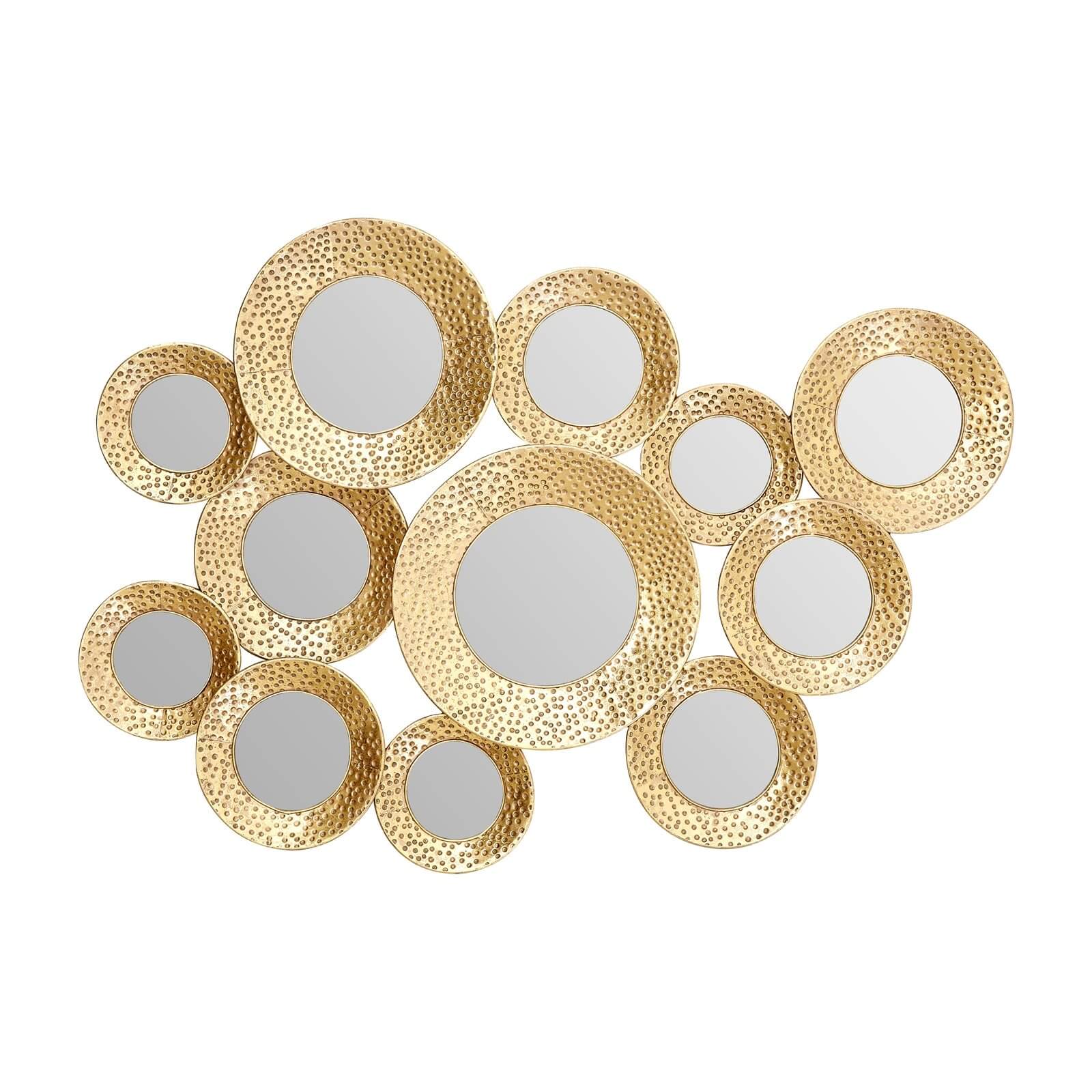 Marcia Hammered Gold Wall Mirror