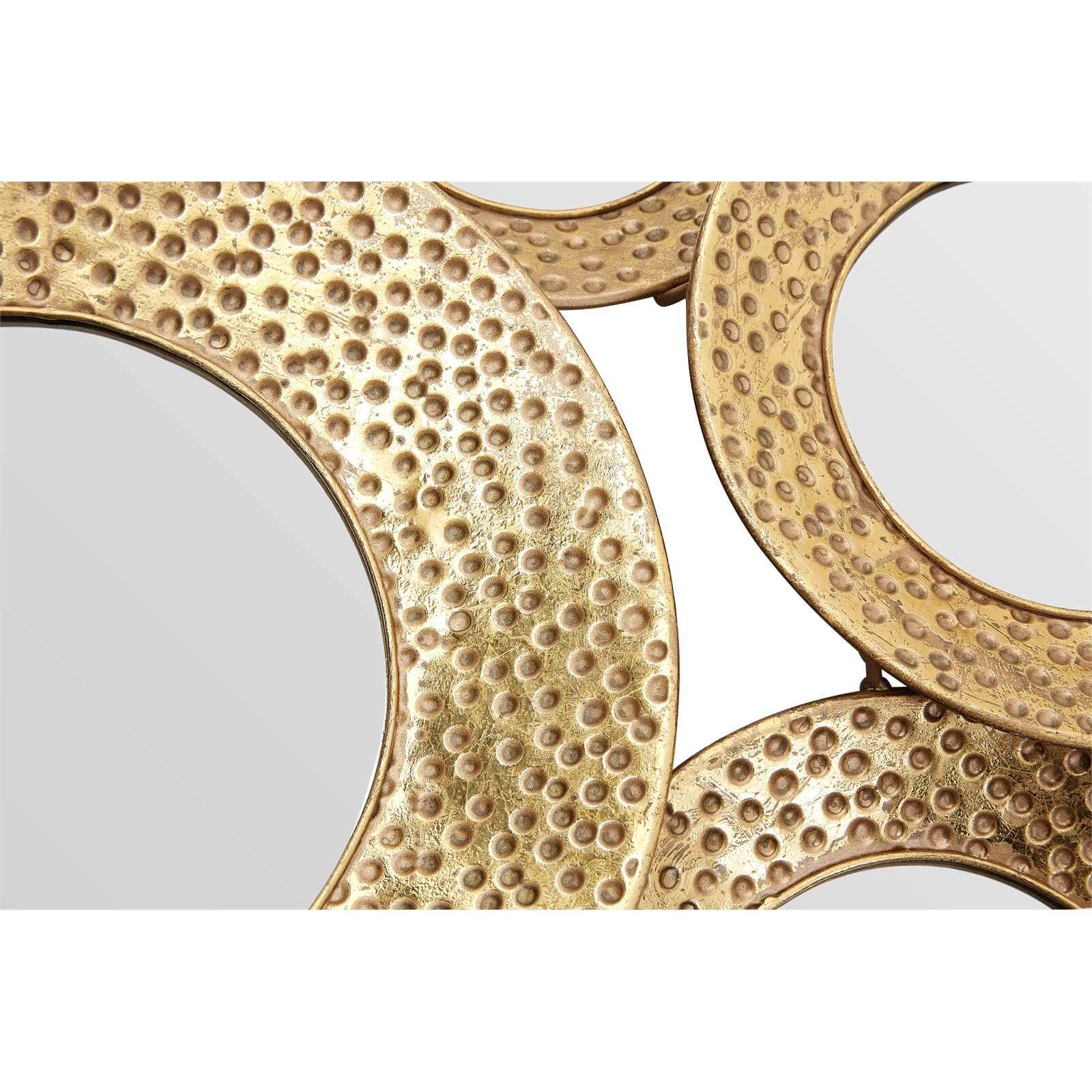 Marcia Hammered Gold Wall Mirror