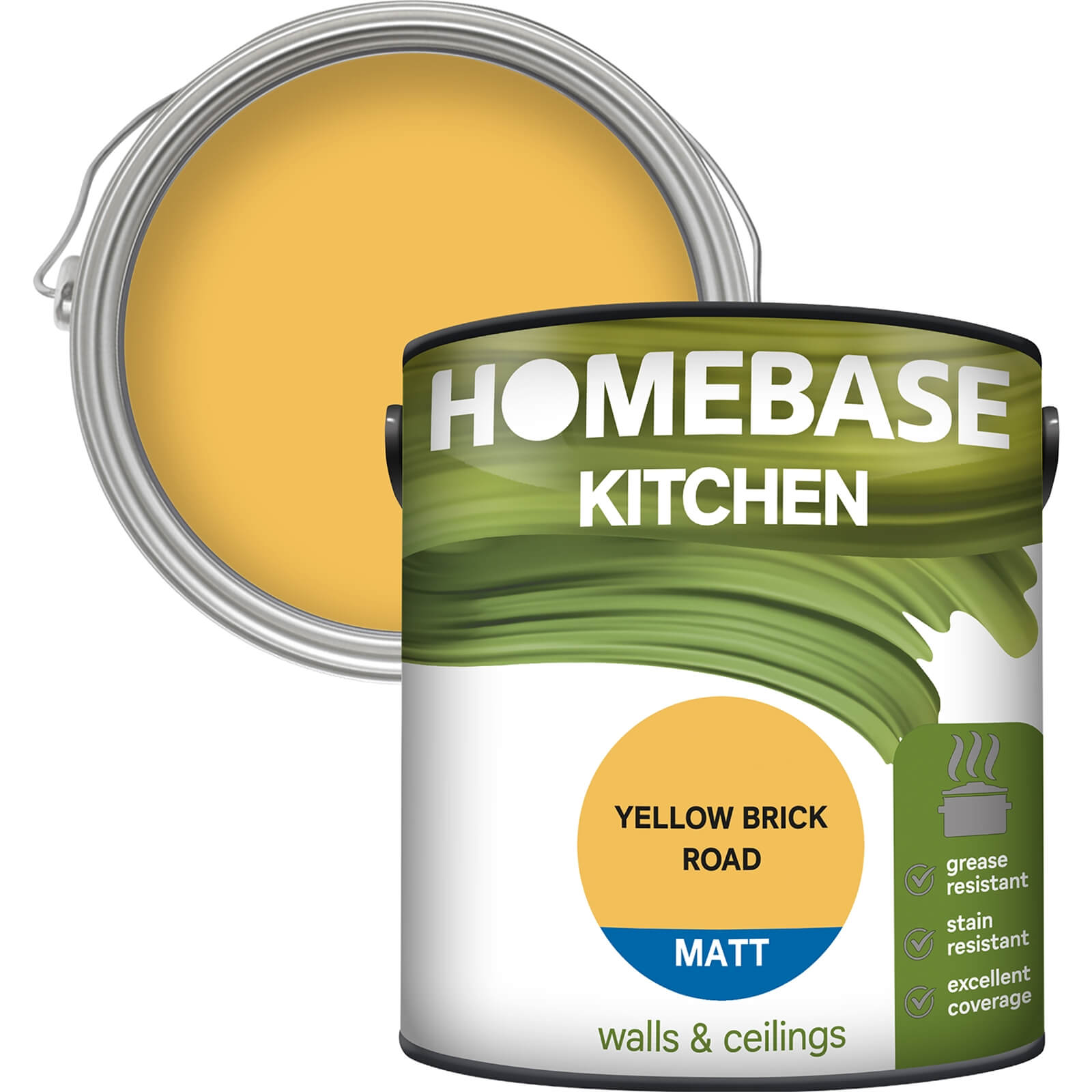 Homebase Kitchen Matt Paint - Yellow Brick Road 2.5L