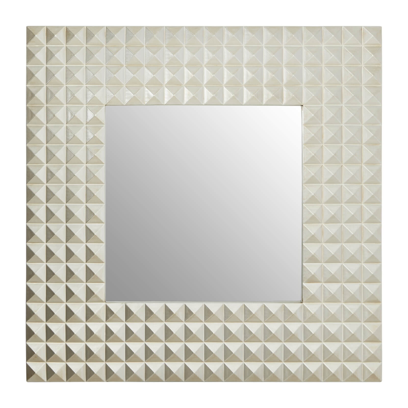 Champagne 3D Geometric Wall Mirror