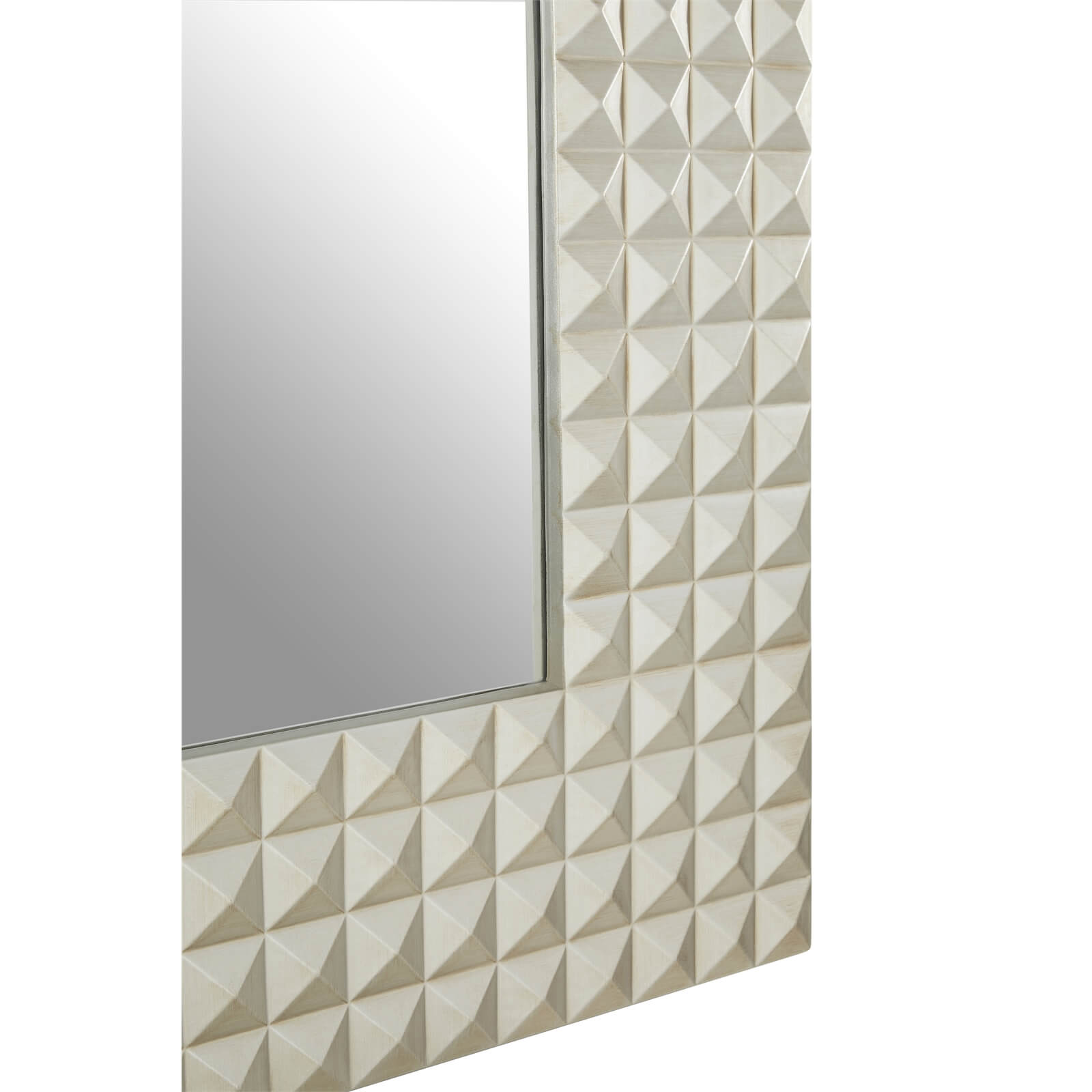Champagne 3D Geometric Wall Mirror