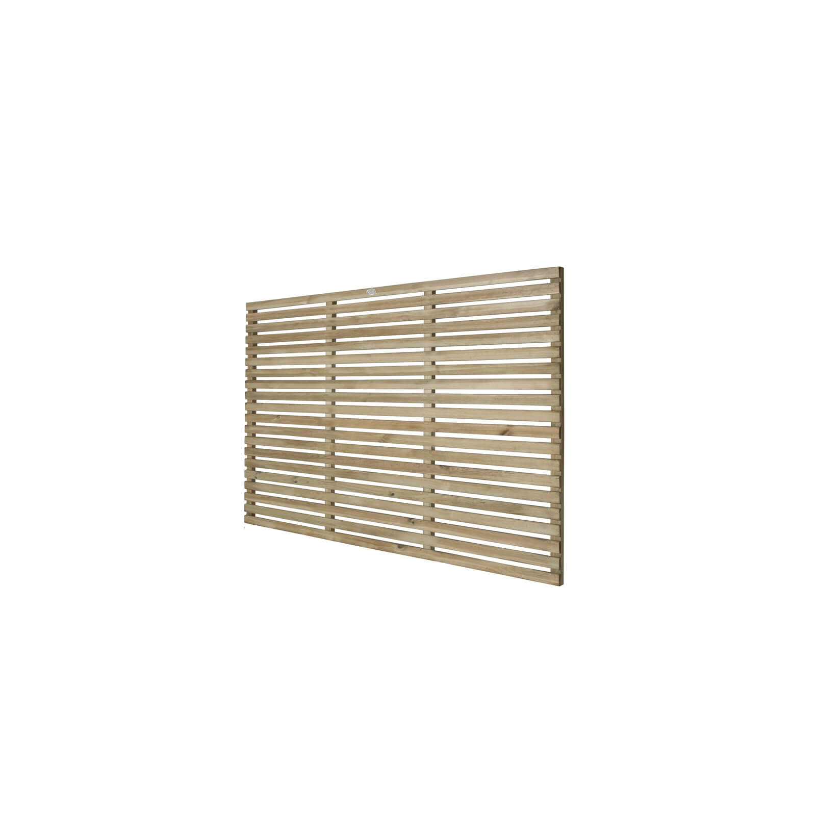 4ft Pressure Treated Contemporary Slatted Fence Panel - Pack of 3
