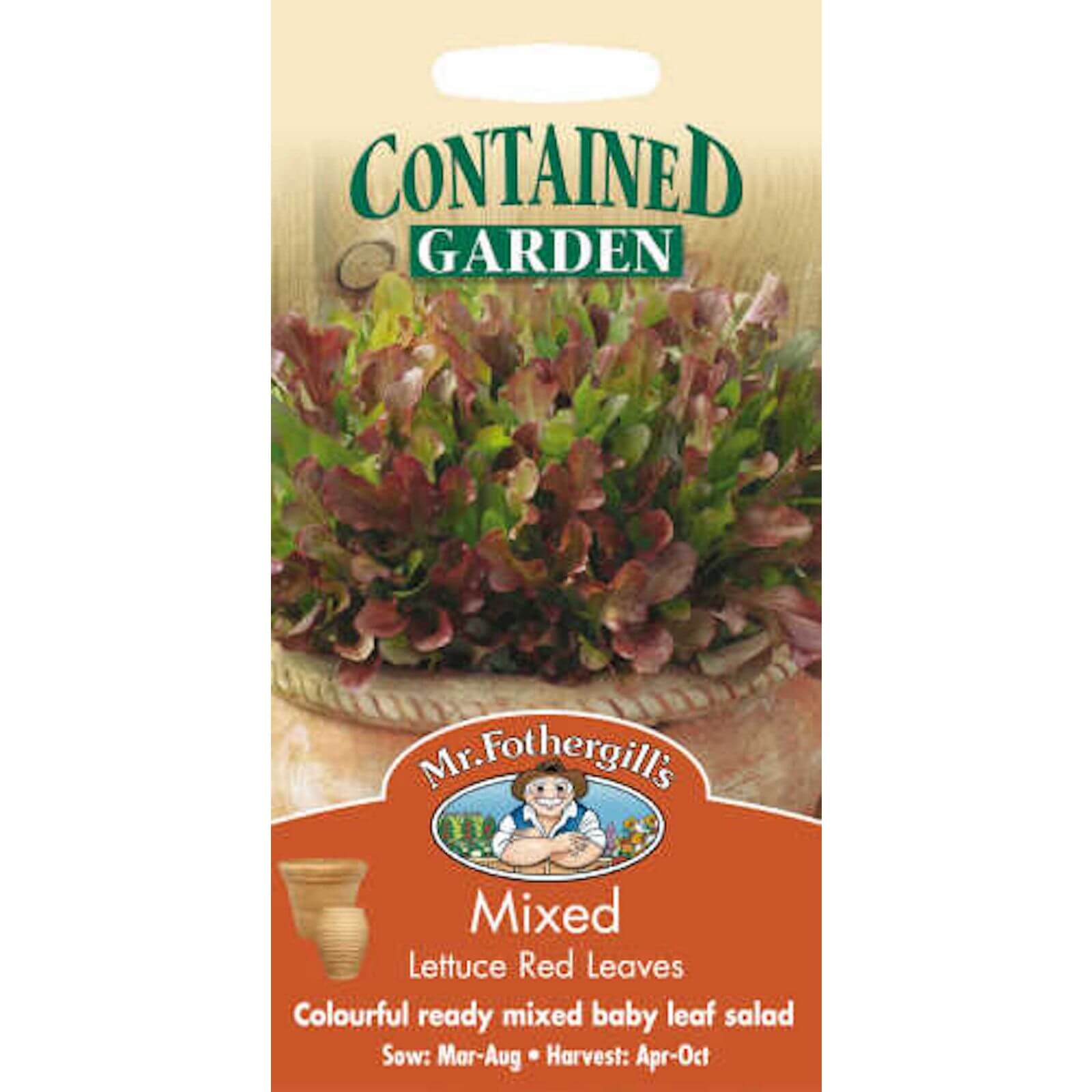 Mr. Fothergill's Mixed Lettuce Red Leaves (Lactuca Sativa) Seeds