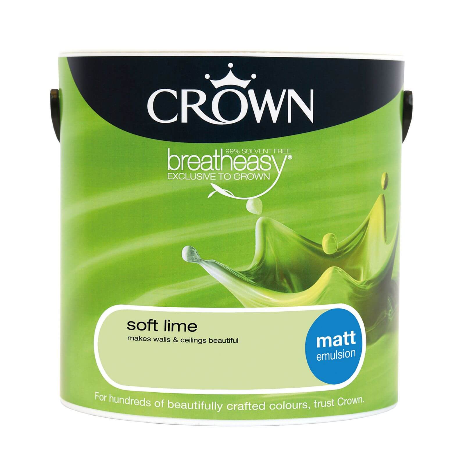 Crown Breatheasy Soft Lime - Matt Emulsion Paint - 2.5L