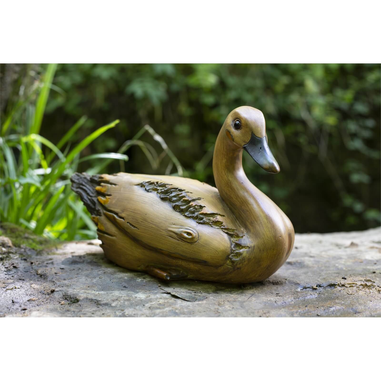 Resin Wood Effect Sitting Duck