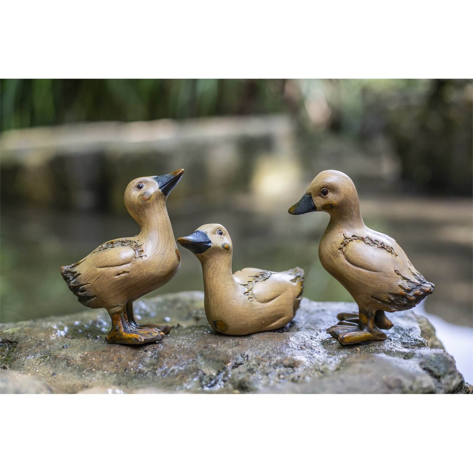 Resin Wood Effect Ducklings