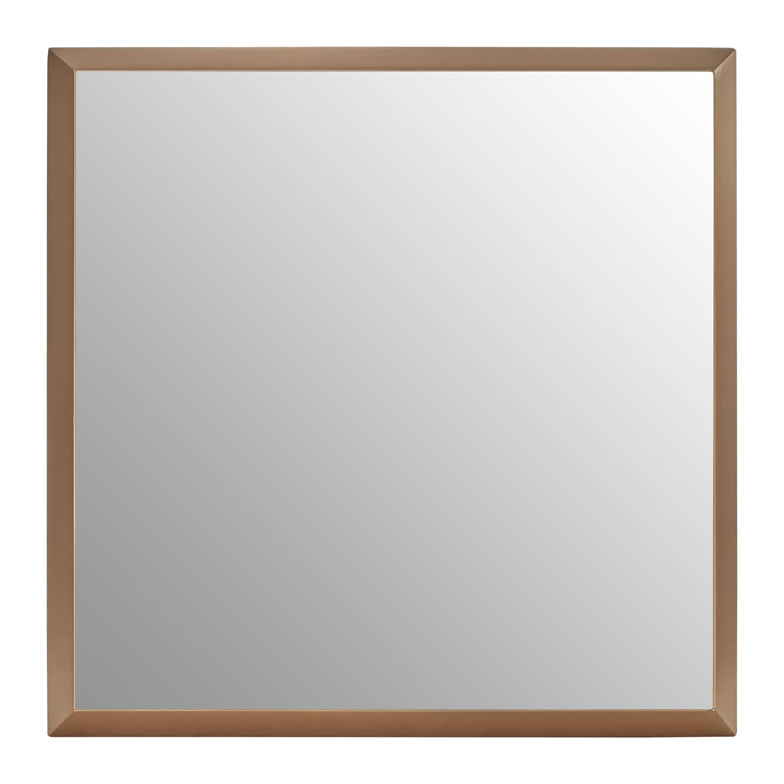 Large Square Gold Wall Mirror