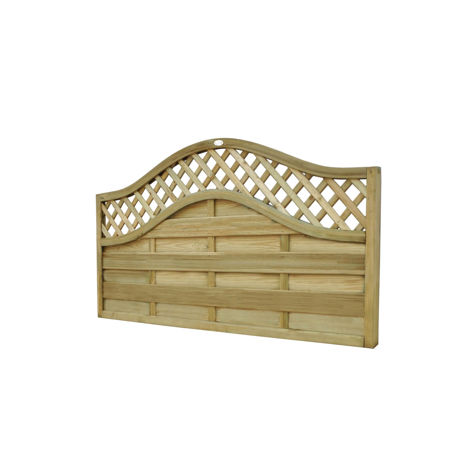 1.8m x 0.9m Pressure Treated Decorative Europa Prague Fence Panel - Pack of 5