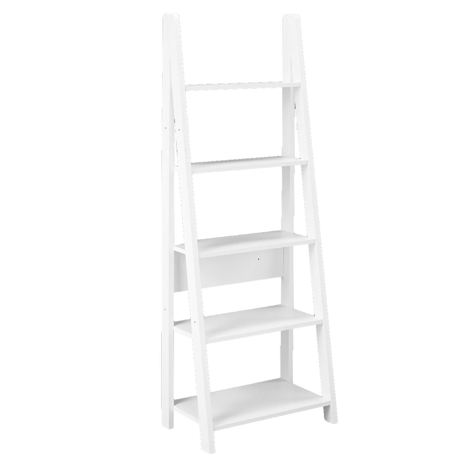 Tiva Ladder Bookcase - White