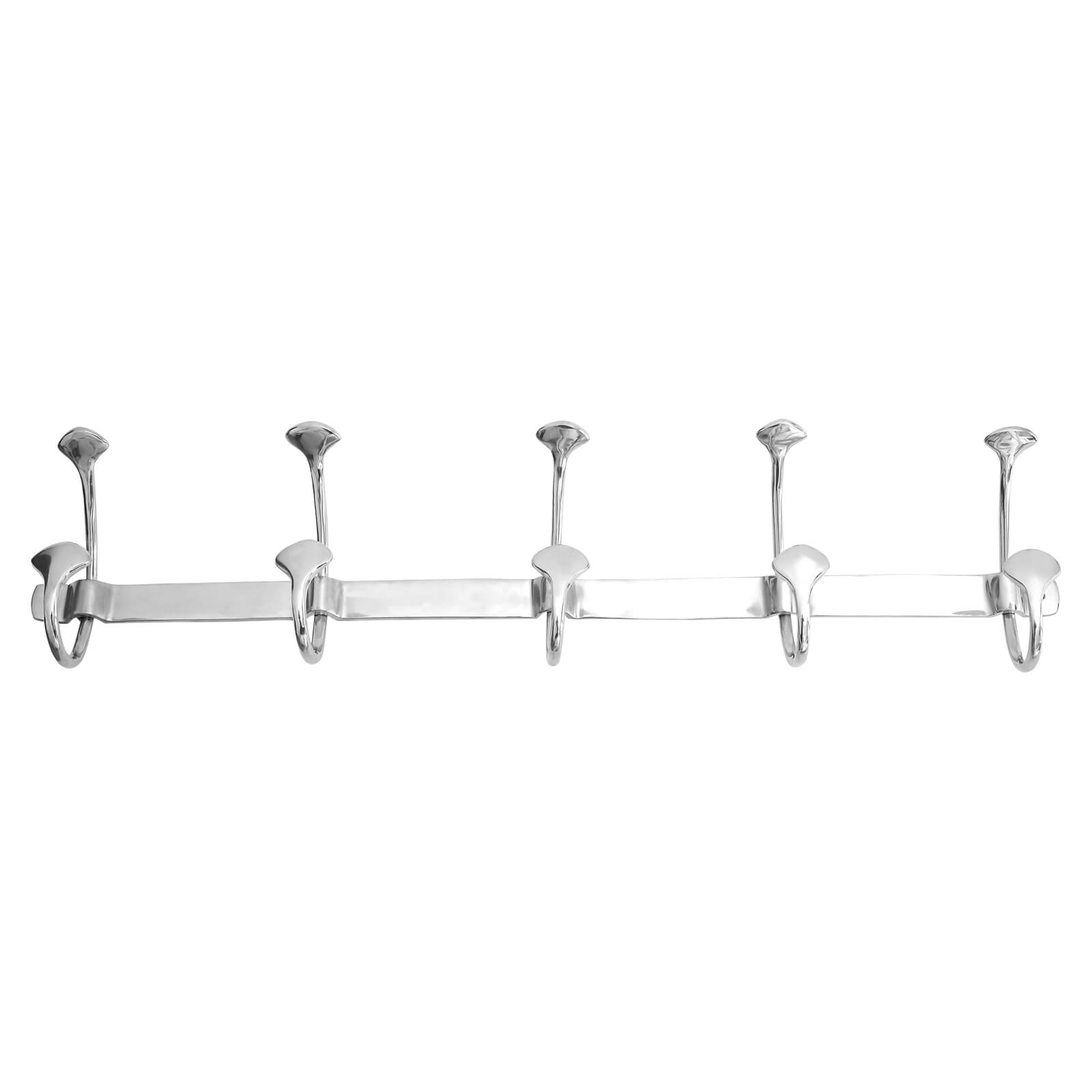 10 Hook Hanger with Polished Aluminium