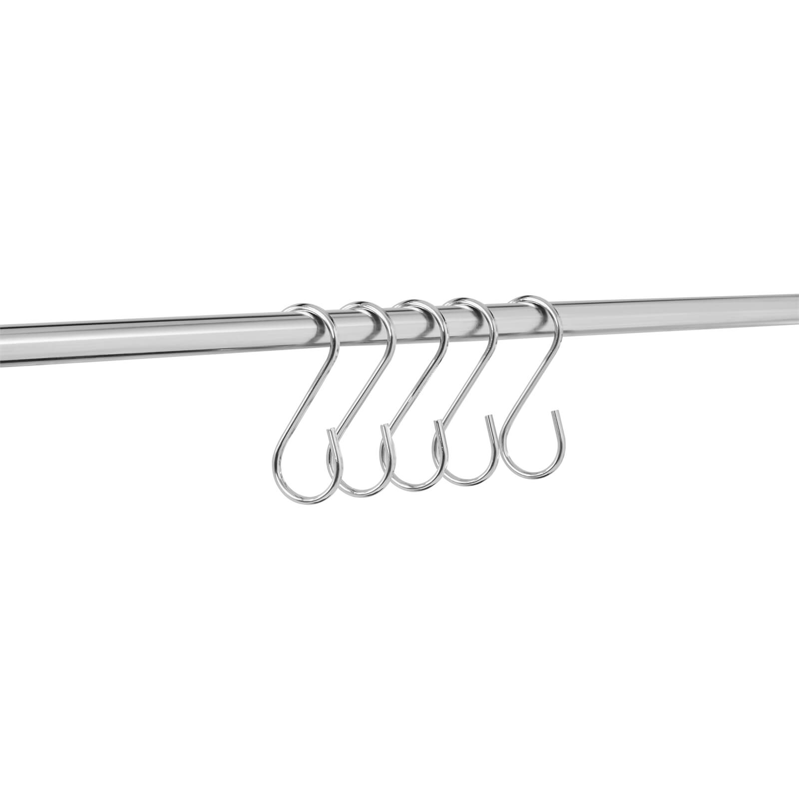 Sorello Chrome Hanging Hooks - Set of 10