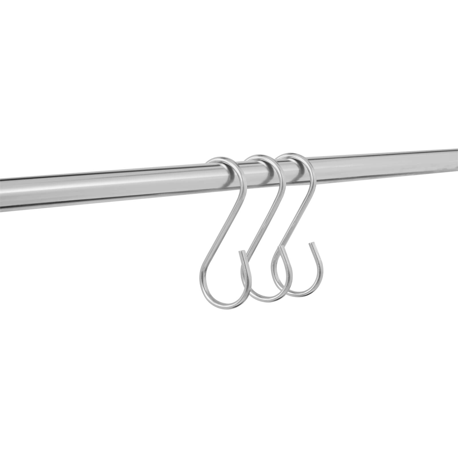 Sorello Brushed Steel Hooks - Set of 10