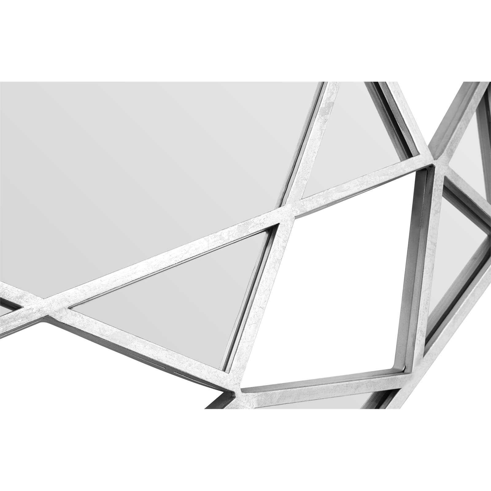 Marcia Octagonal Wall Mirror - Silver