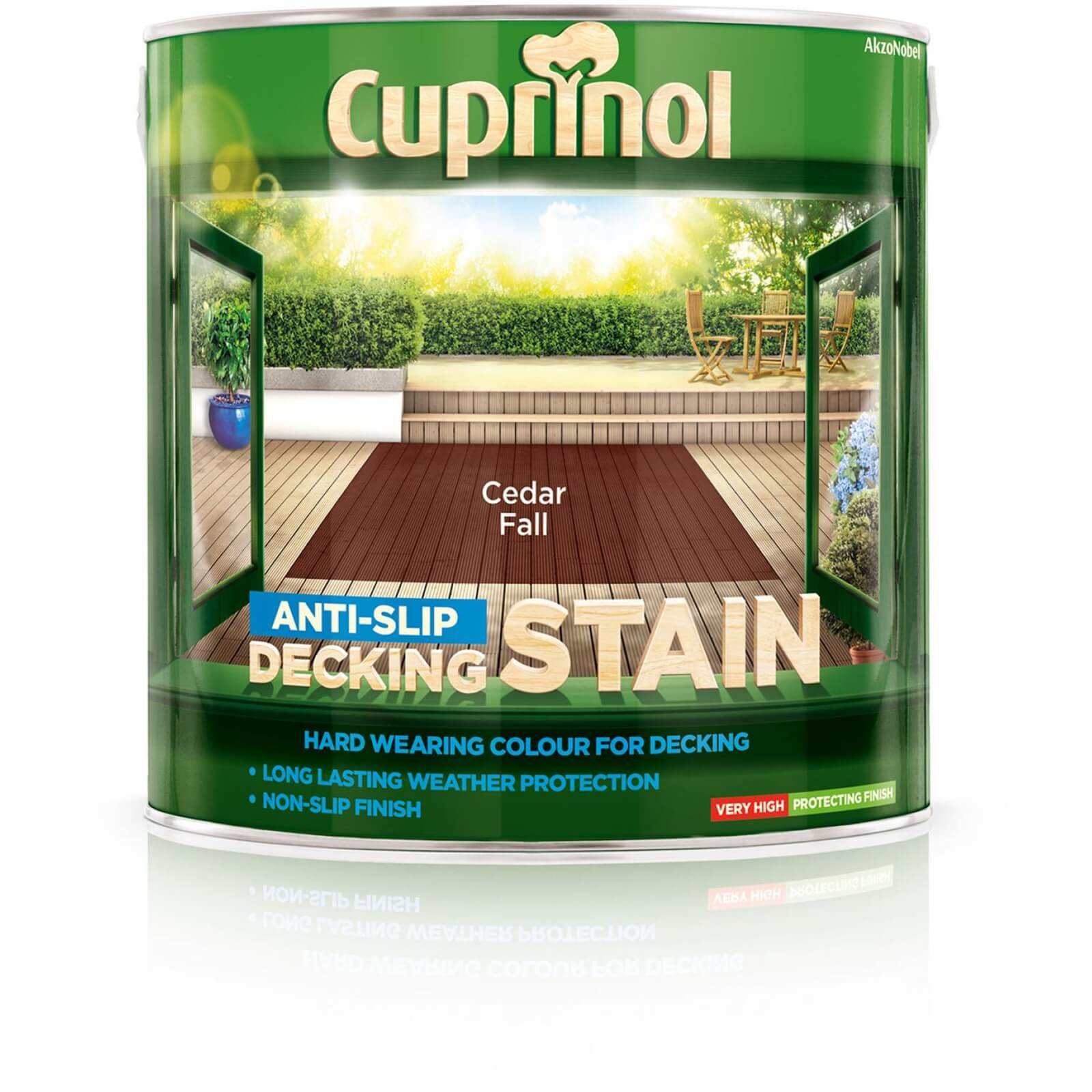 Cuprinol Anti-Slip Decking Stain Cedar Fall - 2.5L