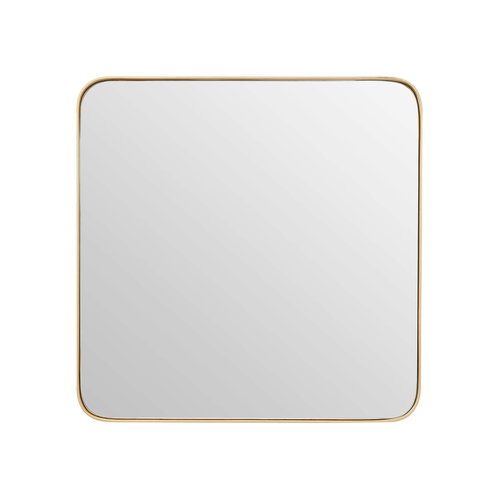 Medium Gold Square Wall Mirror