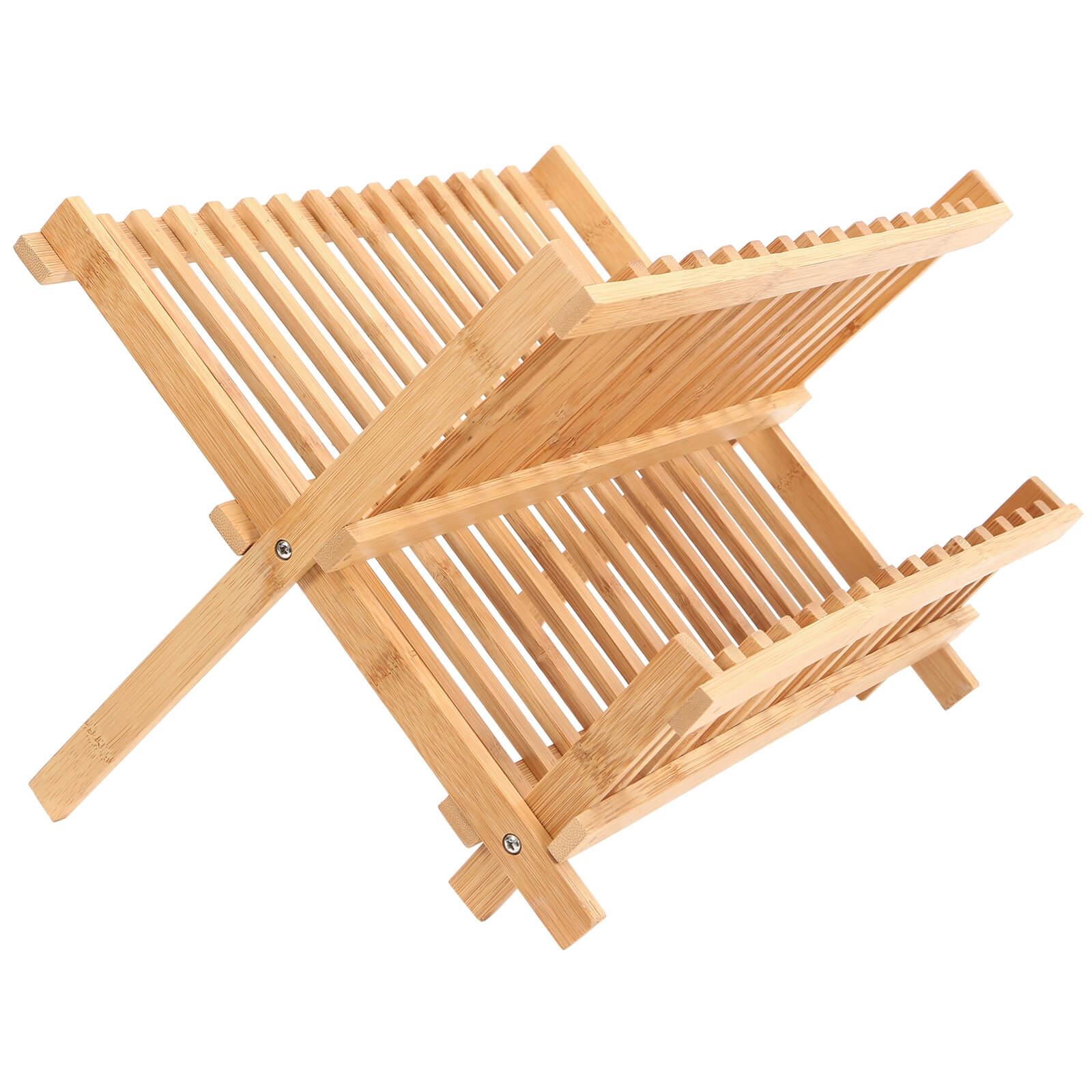 Bamboo Folding Dish Rack