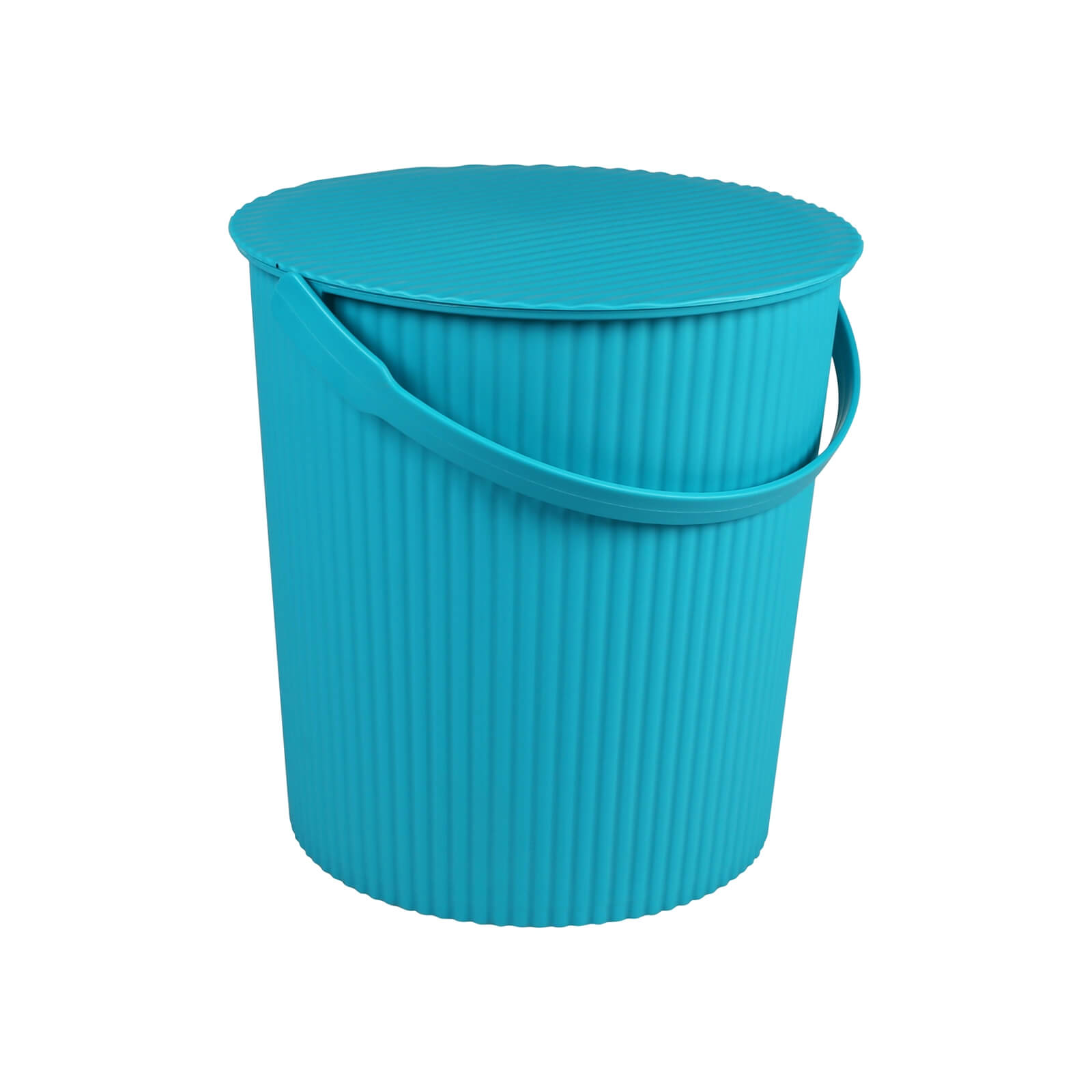 11L Round Crinkle Bucket - Blue
