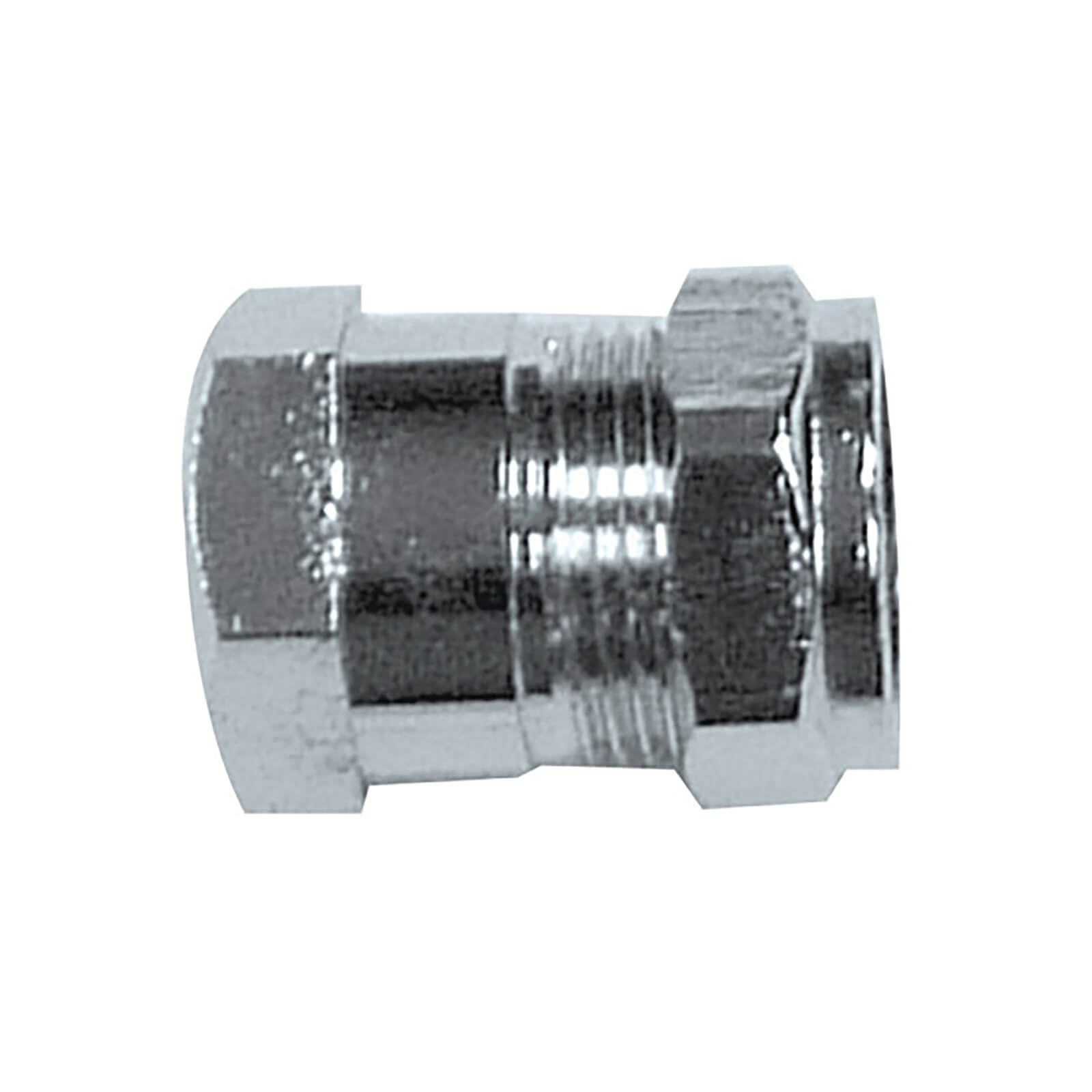 Compression Female Coupler Chrome 15mm x 0.5in