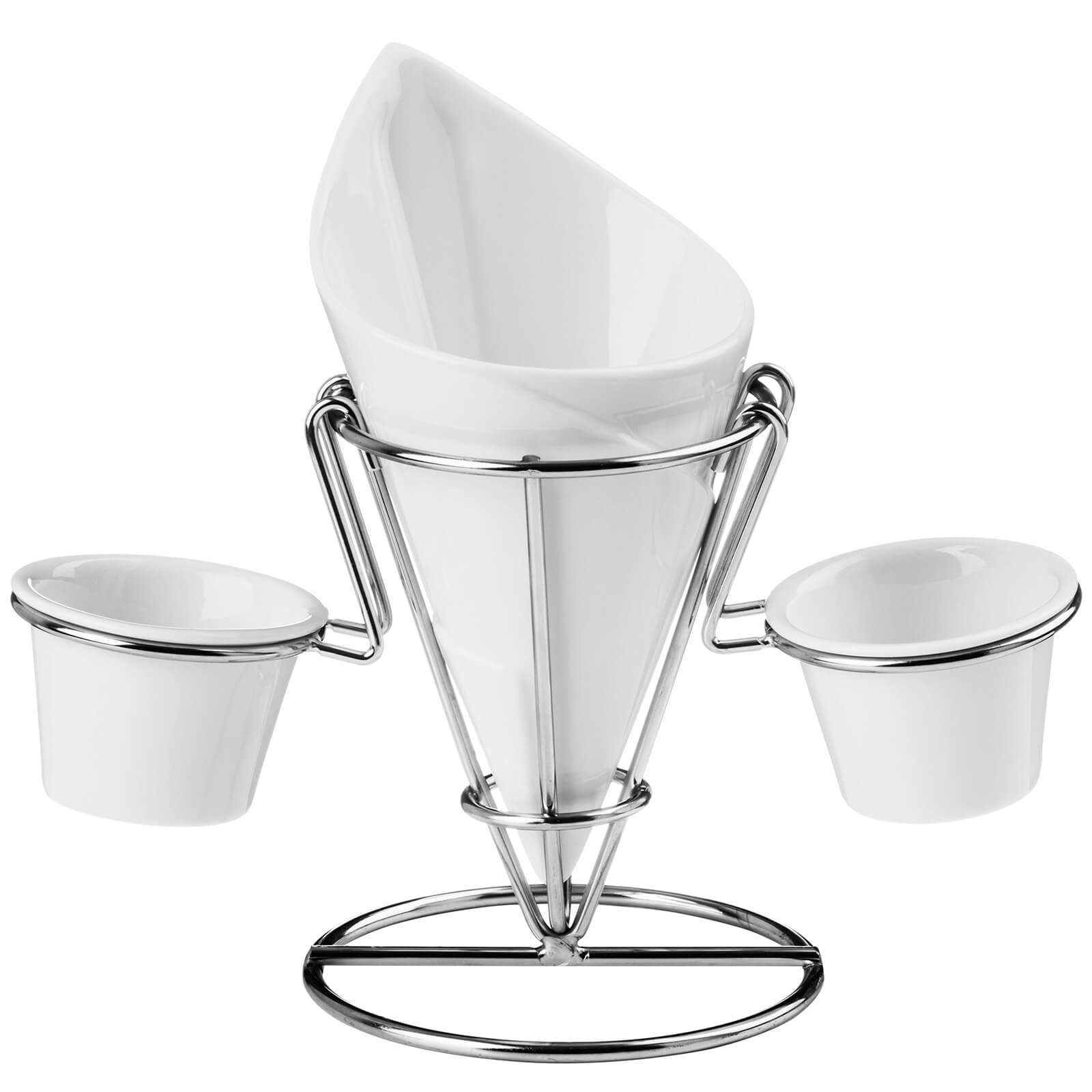 Hollywood French Fry Cone with Silver Stand
