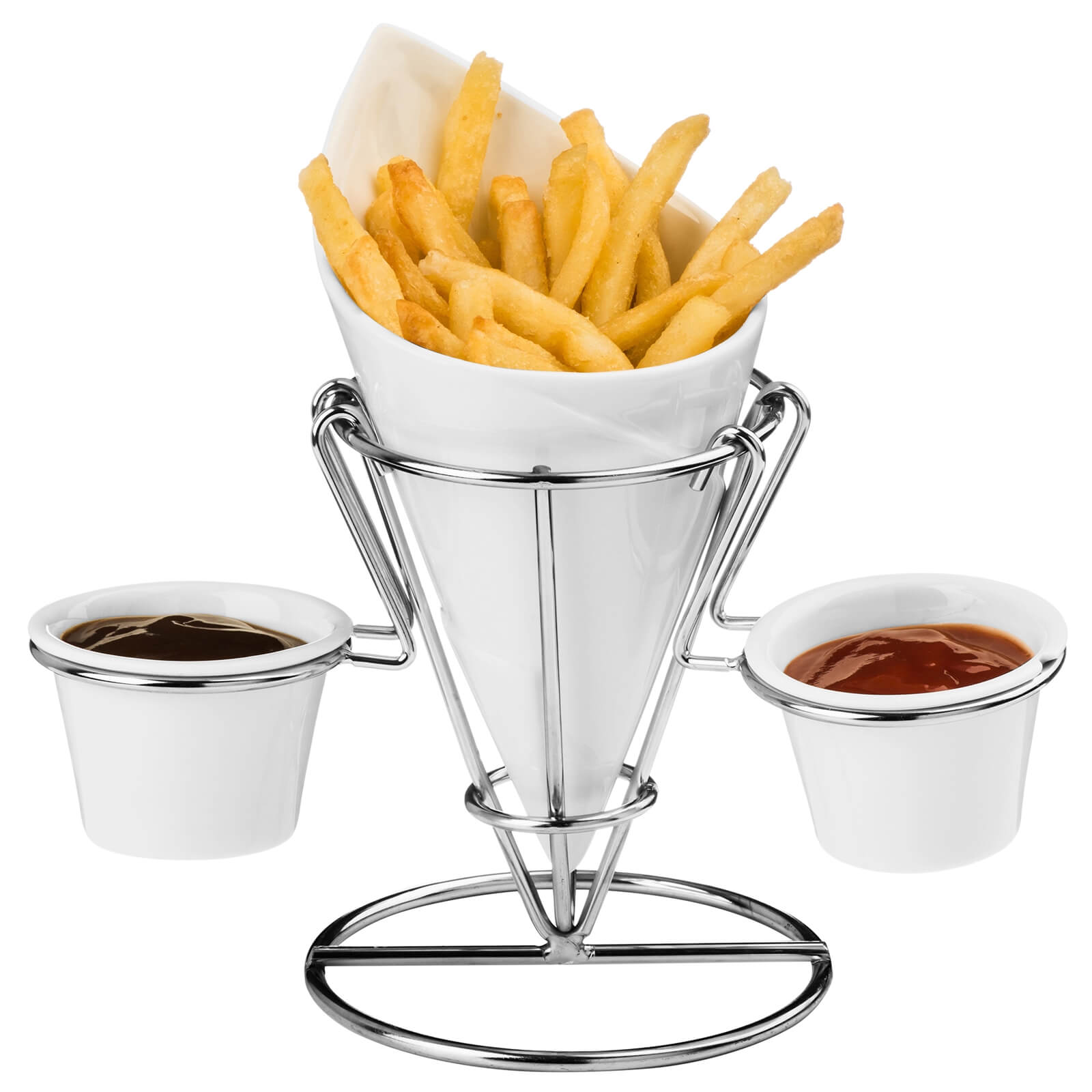 Hollywood French Fry Cone with Silver Stand