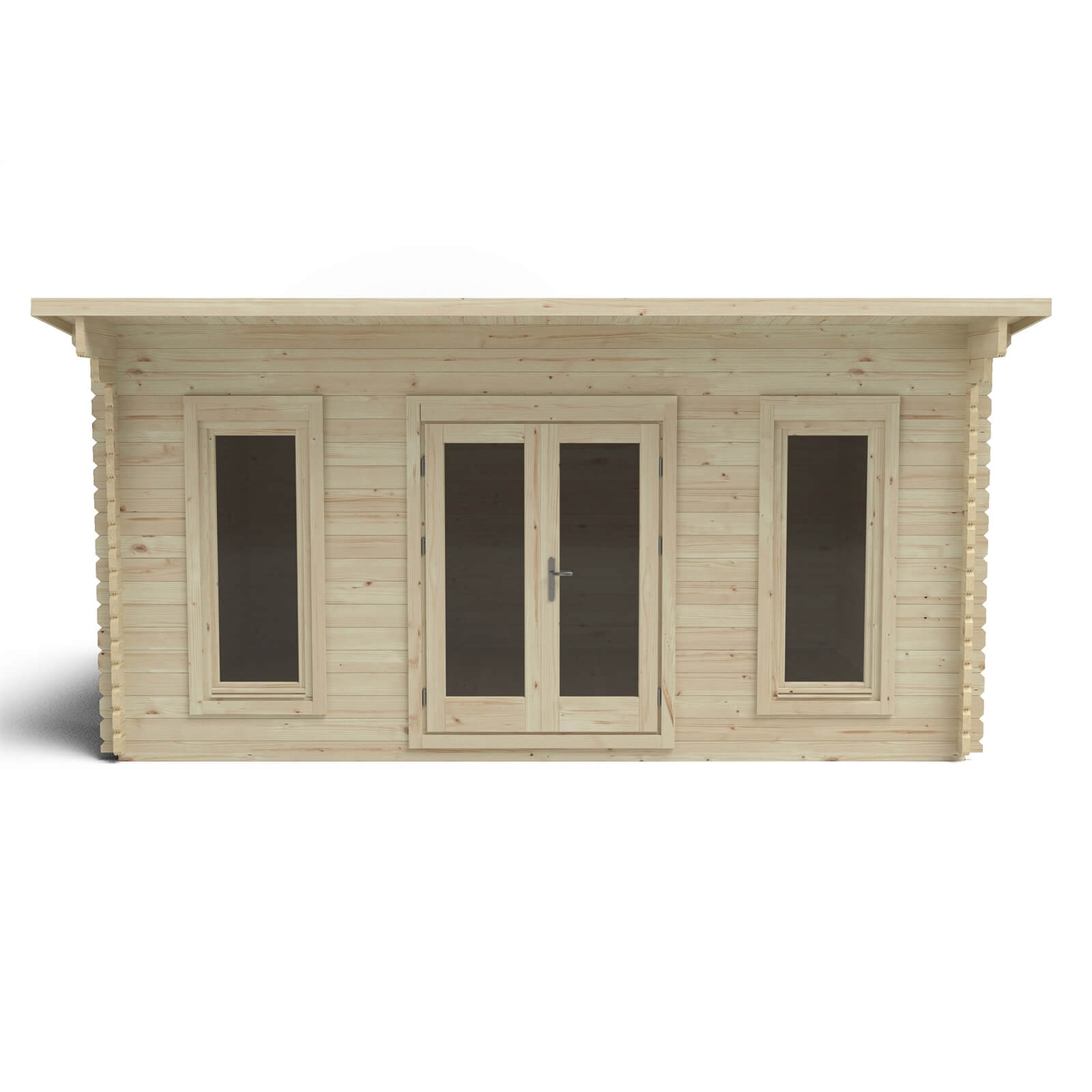 Forest Mendip 5.0m x 4.0m Log Cabin Double Glazed, 24kg Polyester Felt, No Underlay - Installation Included