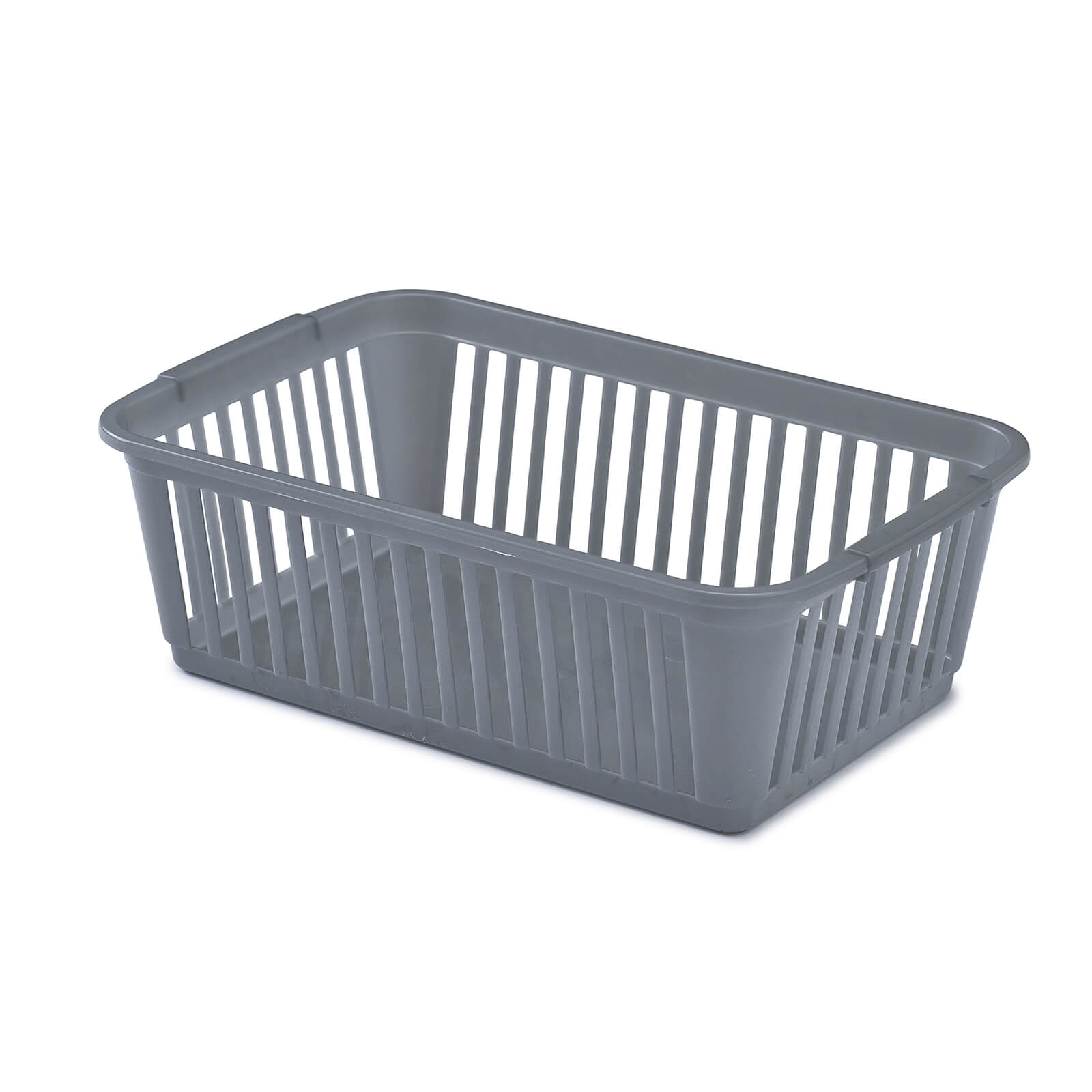 25cm Handy Basket - Silver - 3 Pack