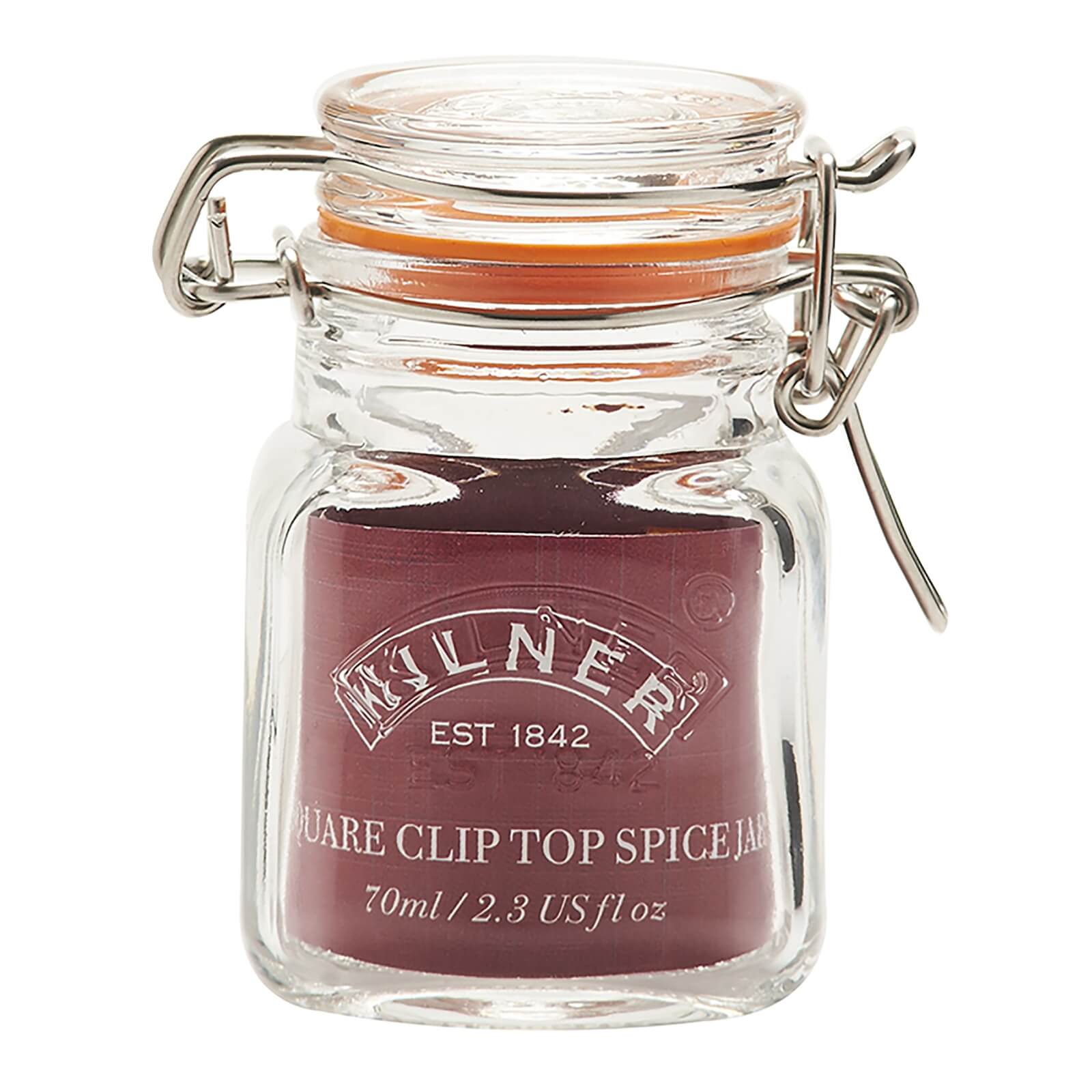 Kilner Clip Top Square Spice Jar - 70ml
